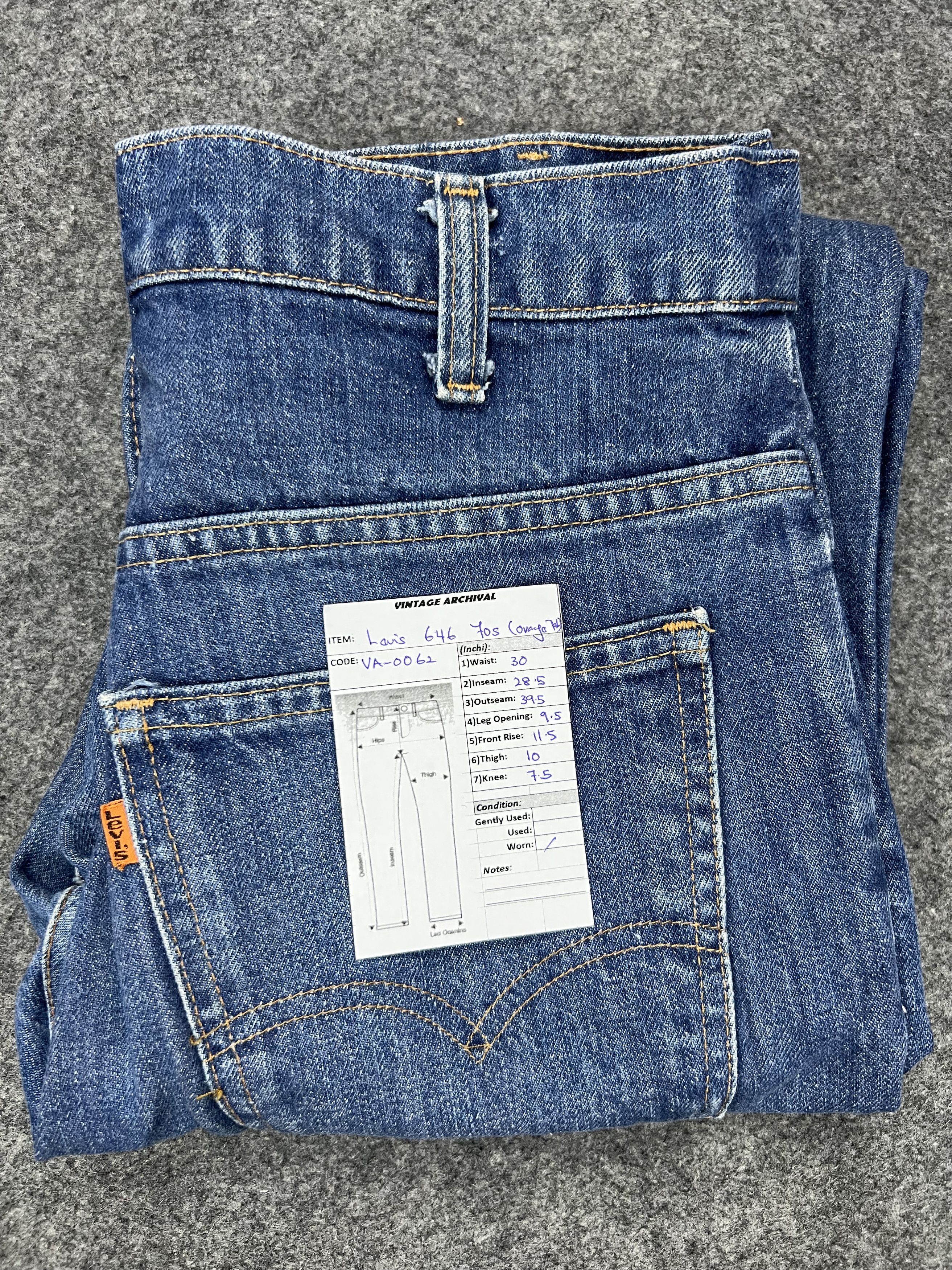 Levi's Orange Tab Levi's 646 Bell Bottom Jeans Size US 30 / EU 46 - 15 Thumbnail