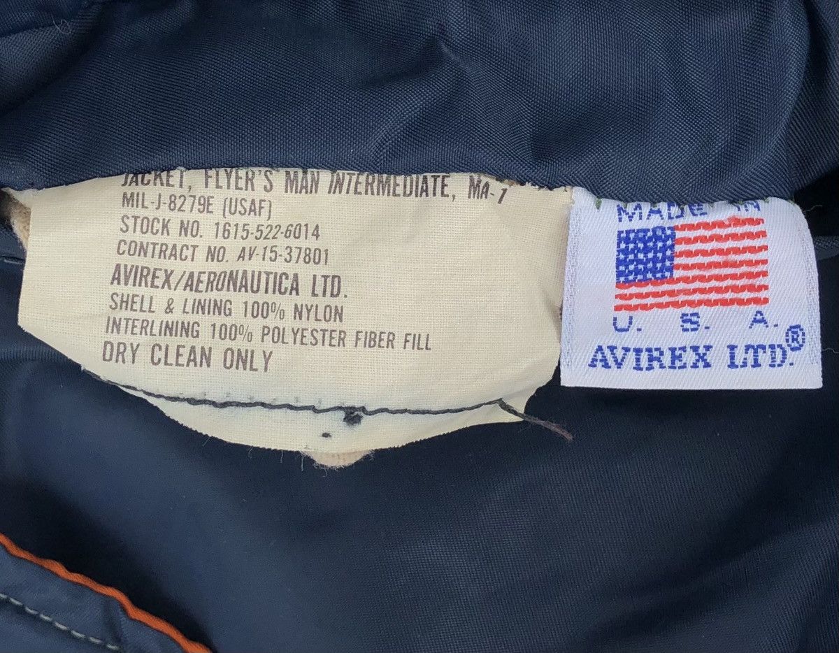Avirex Vtg Avirex Flyer’s Man Intermediate Ma-1 Koni Bomber Jacket Size US M / EU 48-50 / 2 - 17 Thumbnail