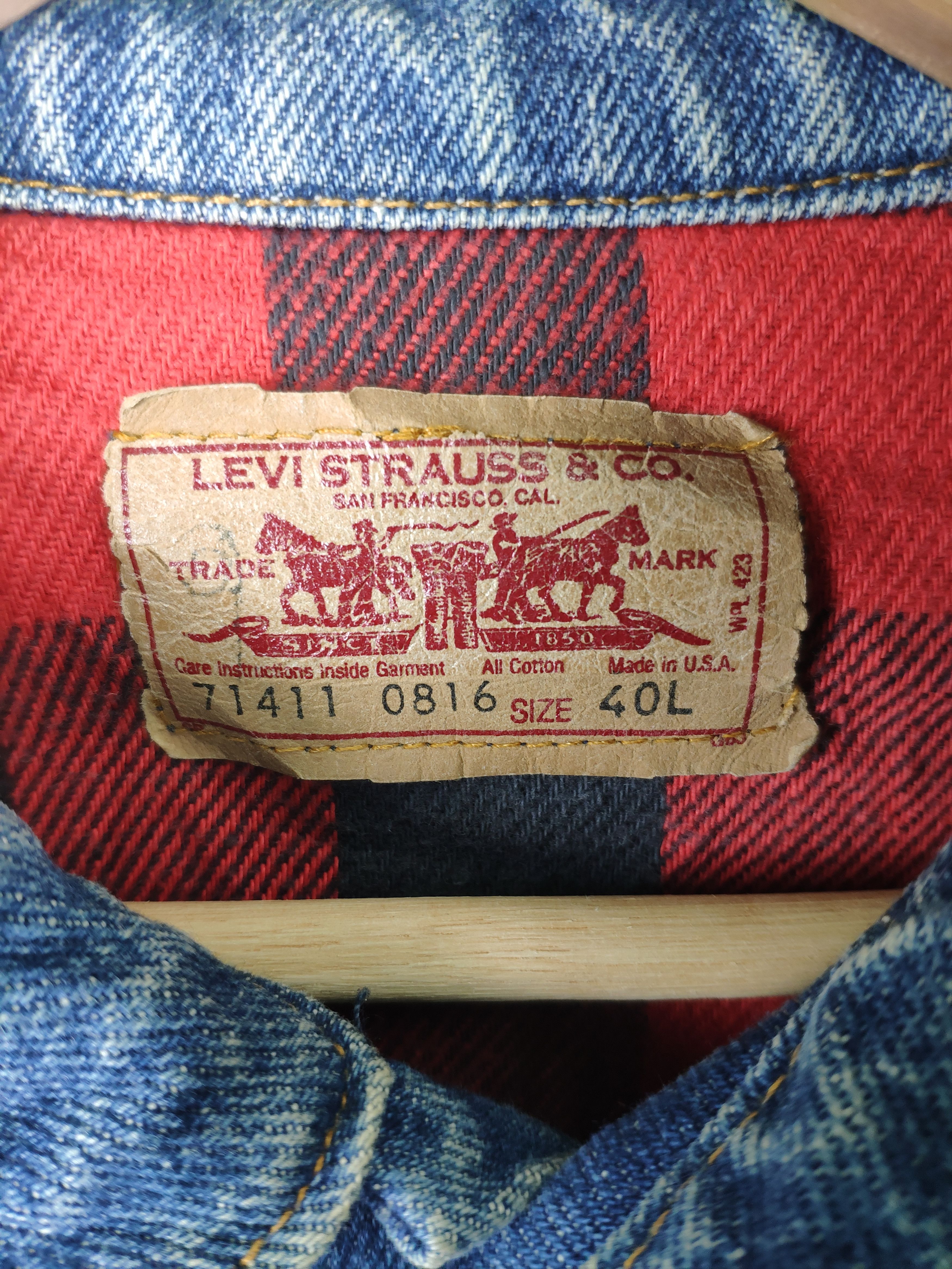Levi's Vintage Clothing × Vintage Vintage Levi’s Trucker Jacket WPL 423 Size US M / EU 48-50 / 2 - 6 Thumbnail