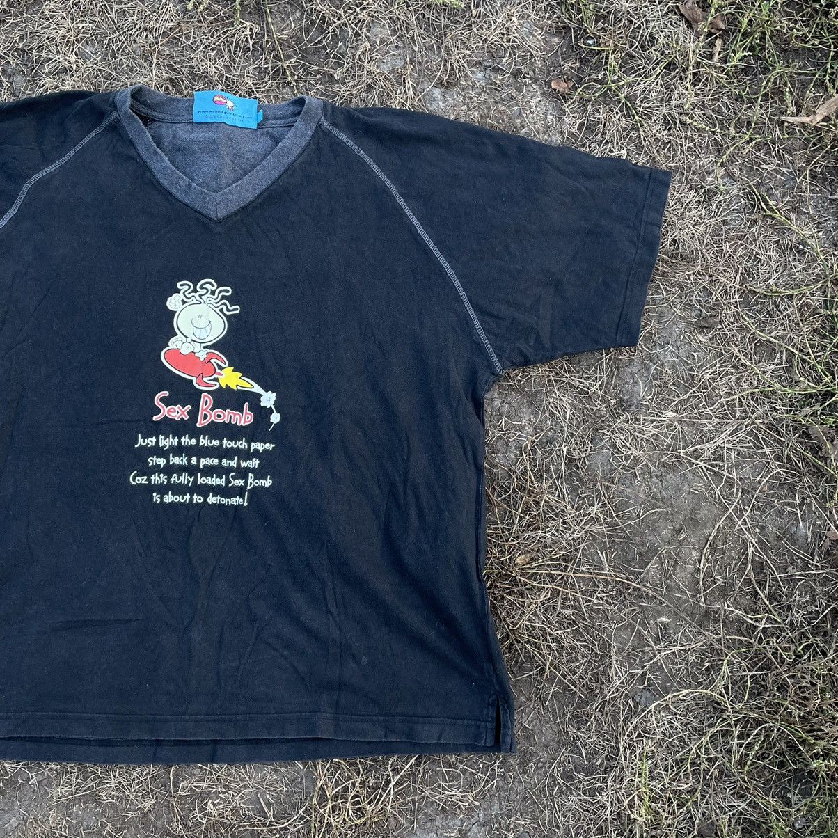 Vintage Vintage Y2K Sun Faded Graphic Tee Streetwear Grunge Slim XL Size US XL / EU 56 / 4 - 2 Thumbnail