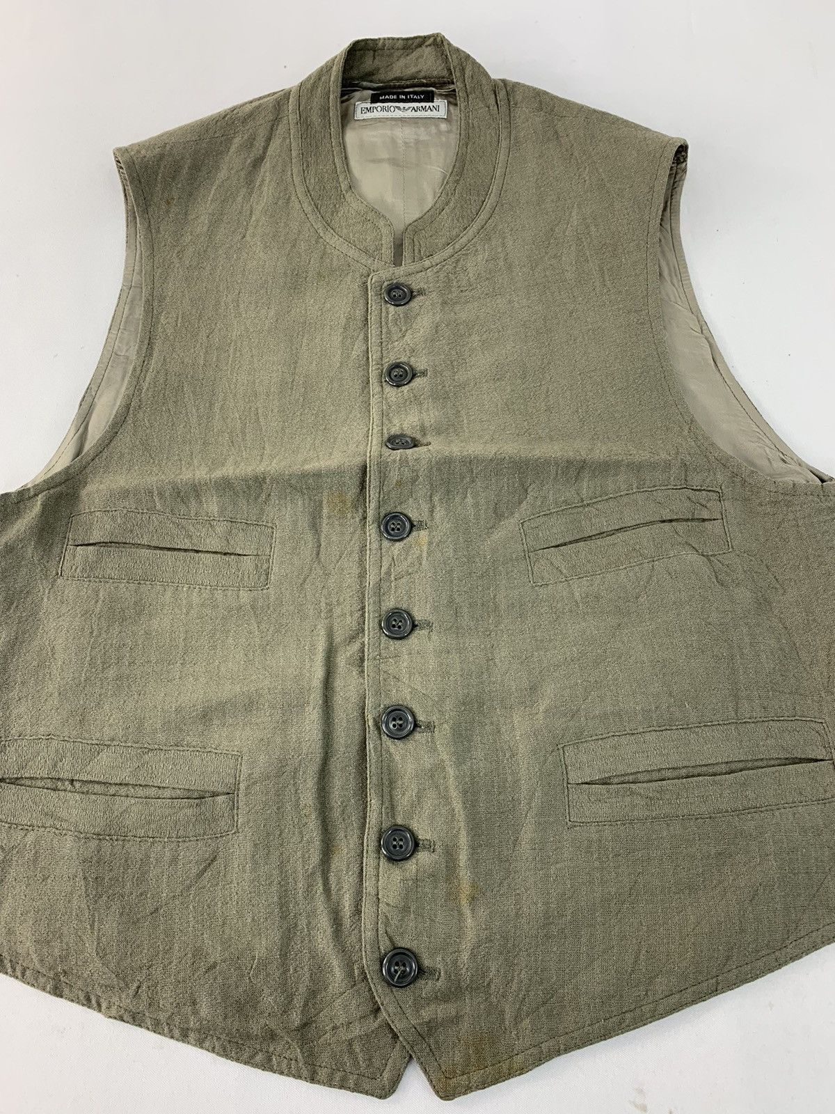 Emporio Armani Emporio Armani Made In Italy Vest Luxury Style Size US M / EU 48-50 / 2 - 2 Thumbnail