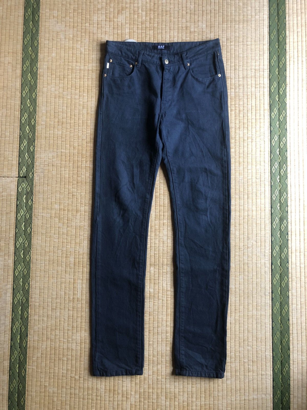 Raf Simons GRAILED🔥OG Raf Simons Slim Space Stack Jeans Denim Size US 32 / EU 48 - 3 Thumbnail