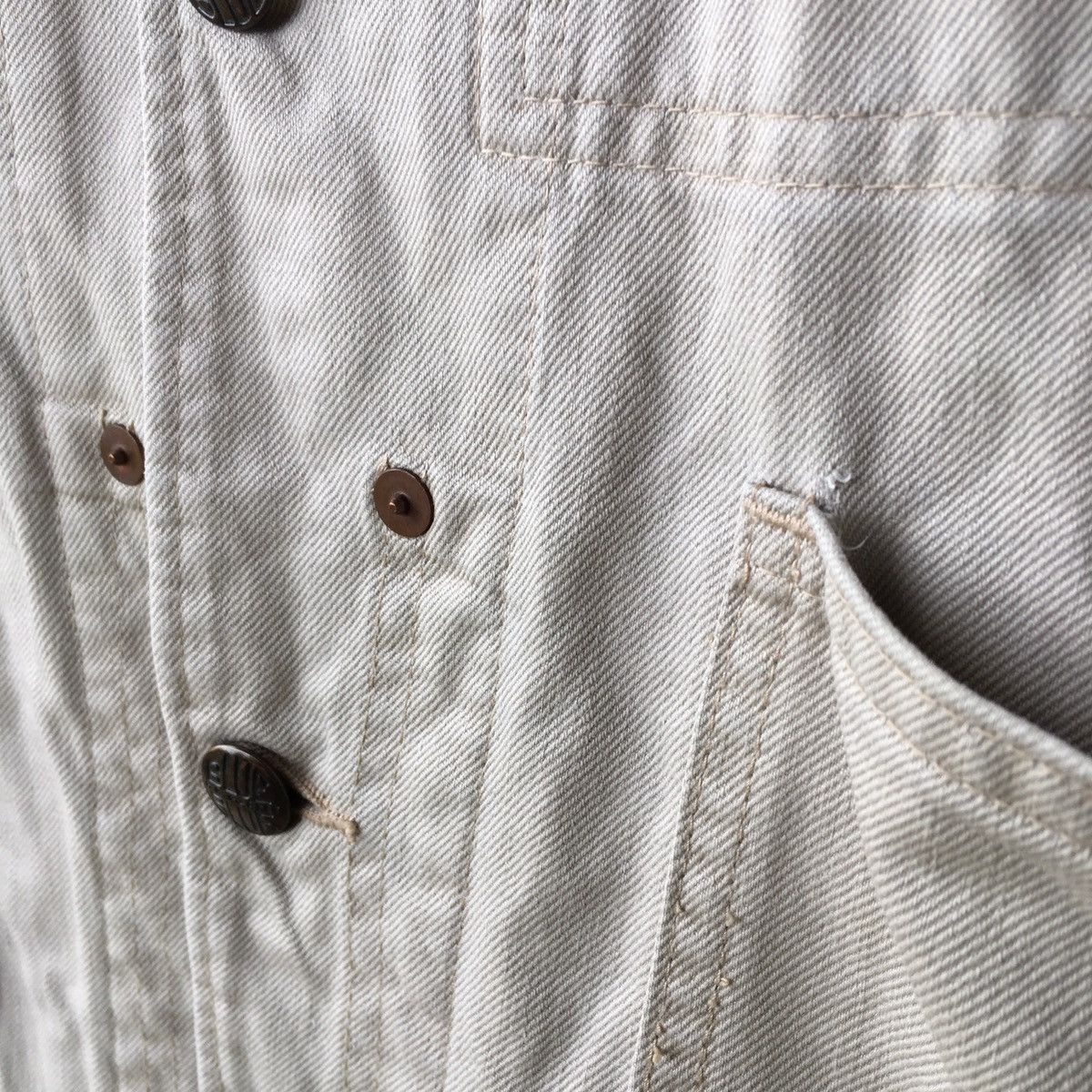 Blue Blue Japan Vintage Hollywood Ranch Market Worker Denim Chore Jacket Size US L / EU 52-54 / 3 - 5 Thumbnail