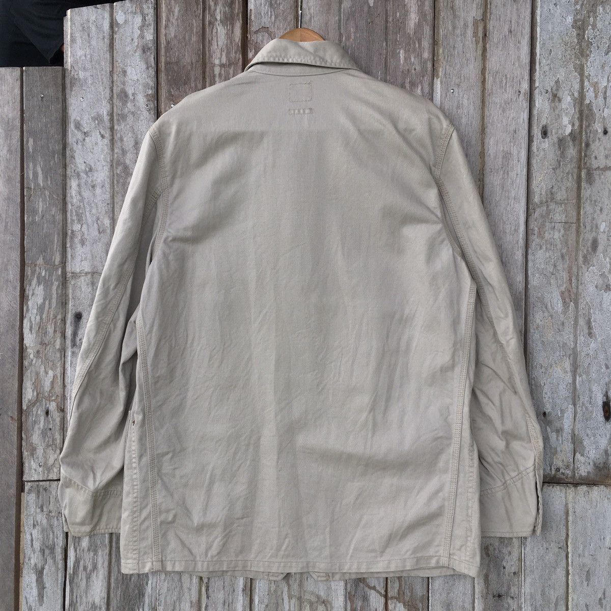 Blue Blue Japan Vintage Hollywood Ranch Market Worker Denim Chore Jacket Size US L / EU 52-54 / 3 - 6 Thumbnail