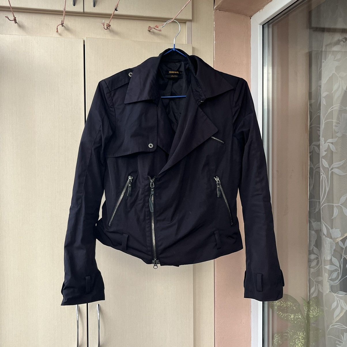 Diesel × Japanese Brand × Vintage Y2K women's diesel black gold tank top biker jacket 90s Size XS / US 0-2 / IT 36-38 - 2 Thumbnail