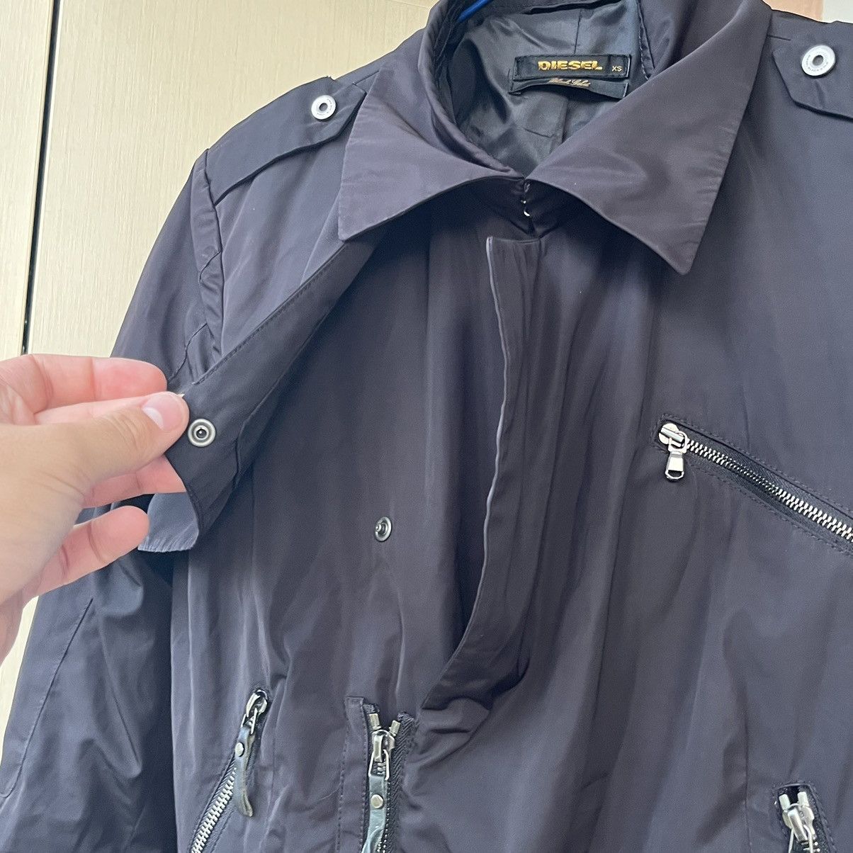 Diesel × Japanese Brand × Vintage Y2K women's diesel black gold tank top biker jacket 90s Size XS / US 0-2 / IT 36-38 - 15 Thumbnail