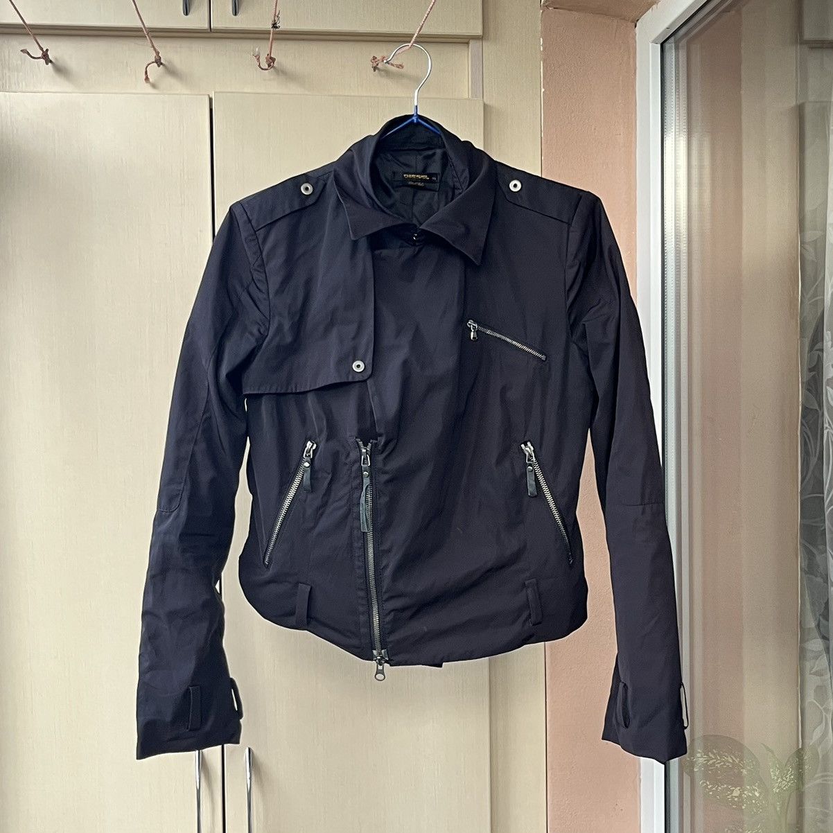 Diesel × Japanese Brand × Vintage Y2K women's diesel black gold tank top biker jacket 90s Size XS / US 0-2 / IT 36-38 - 1 Thumbnail