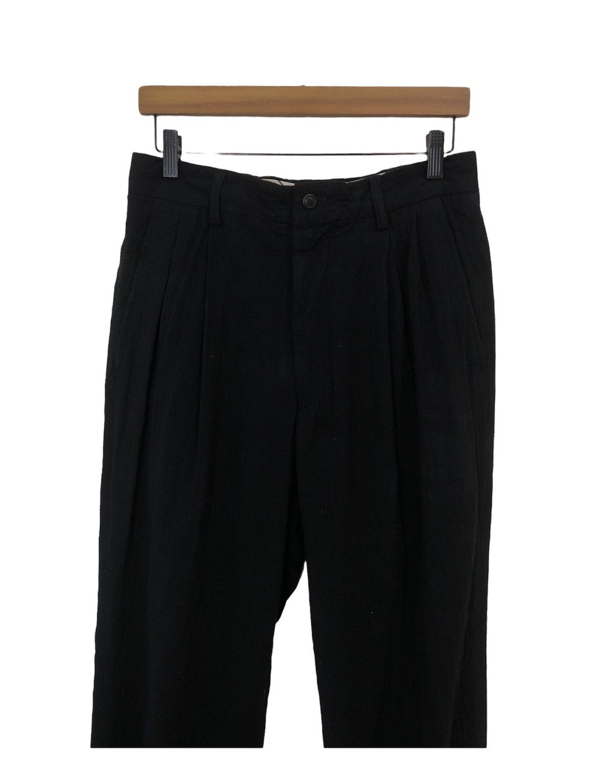 Issey Miyake 90s Issey Miyake Men Gabardine Linen Pant Size US 31 - 2 Thumbnail