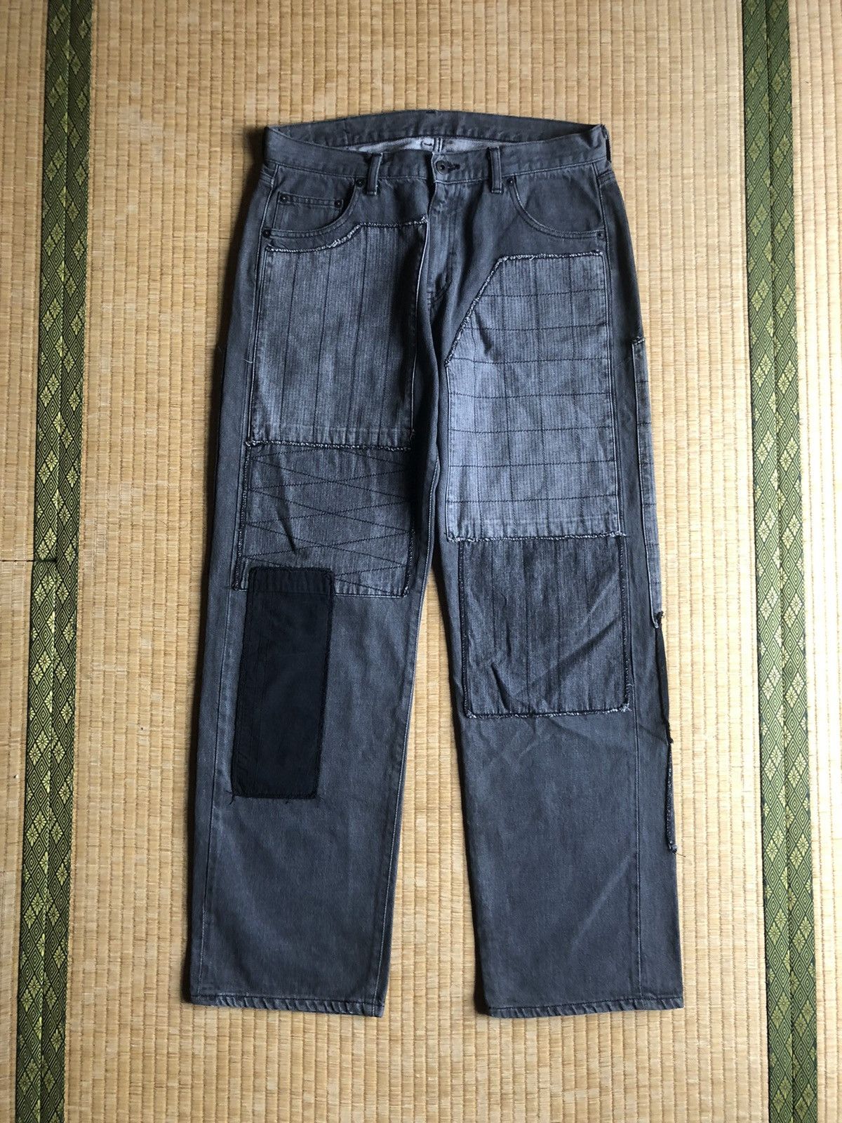 Neighborhood FW02 Neighbourhood Fragment Patchwork Denim Size US 34 / EU 50 - 2 Thumbnail