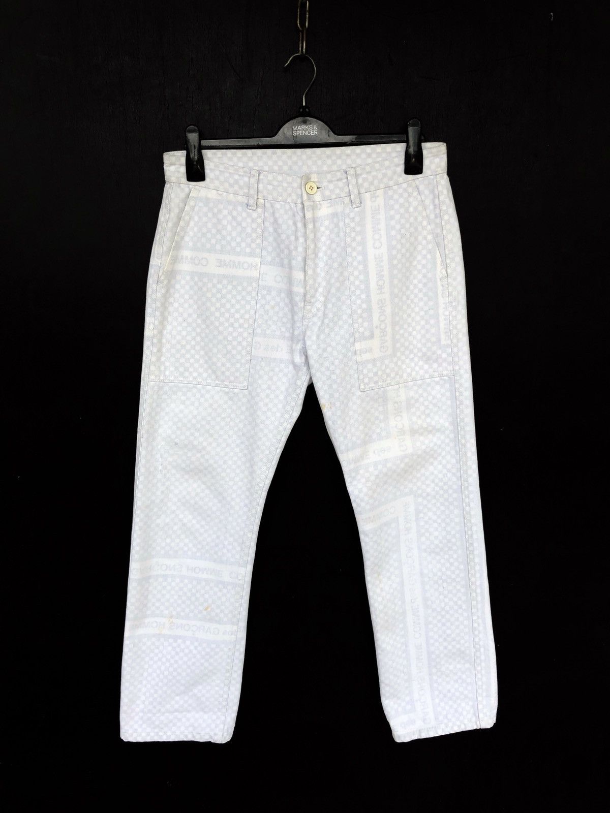 Comme des Garcons Homme GRAIL🔥SS03 Comme des Garçons Homme Logo Tape Denim Size US 32 / EU 48 - 5 Thumbnail