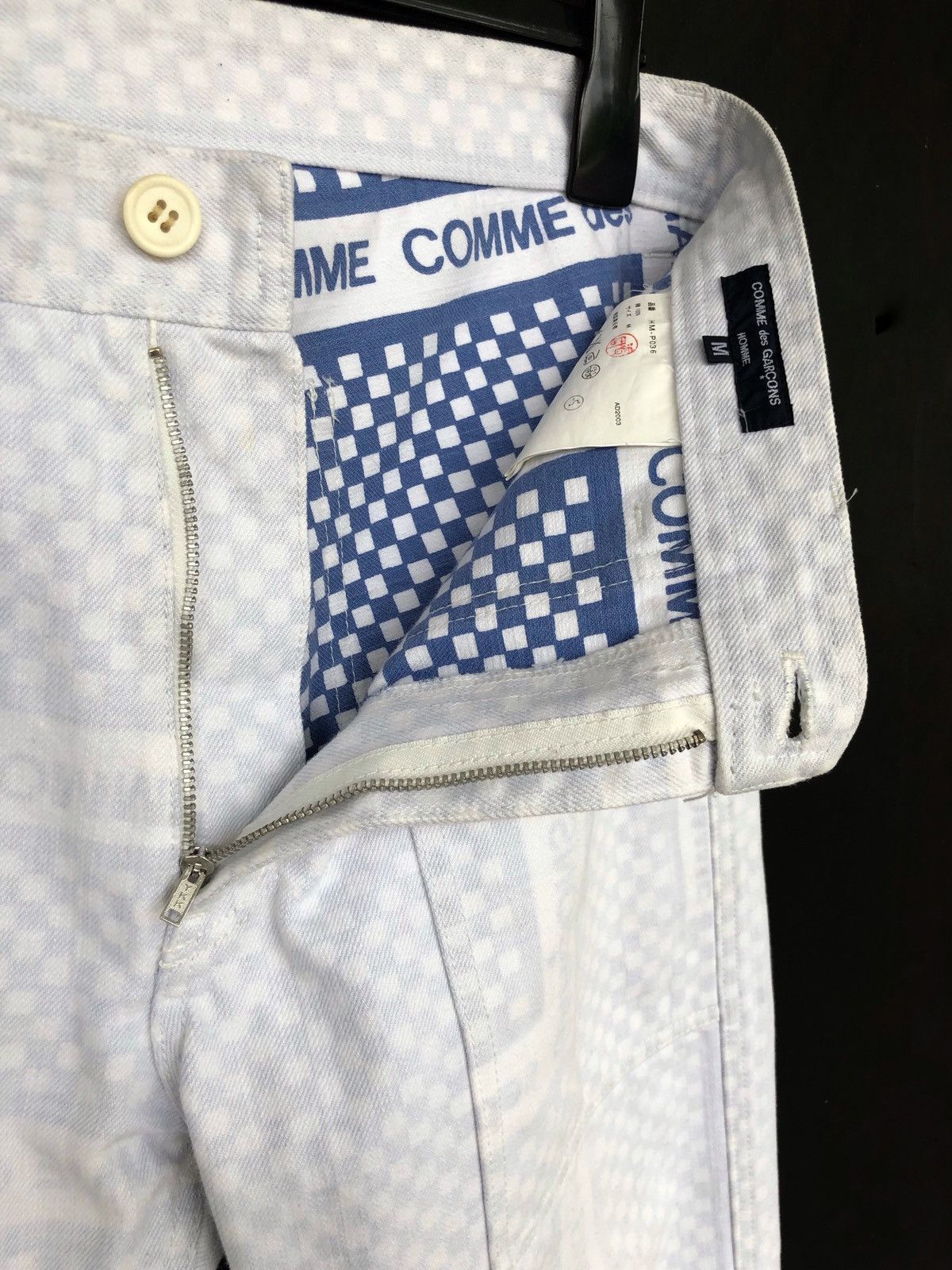 Comme des Garcons Homme GRAIL🔥SS03 Comme des Garçons Homme Logo Tape Denim Size US 32 / EU 48 - 12 Thumbnail