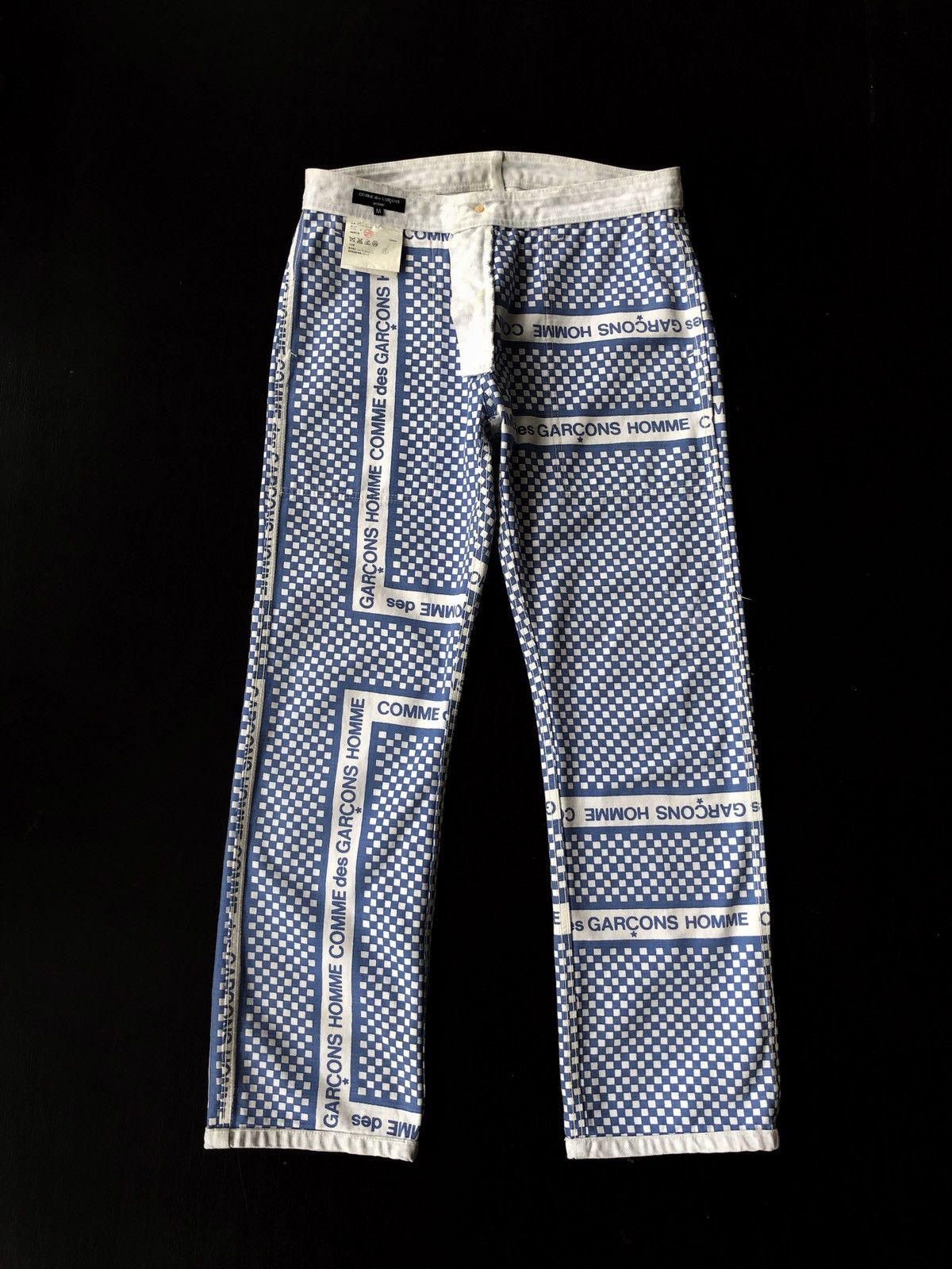 Comme des Garcons Homme GRAIL🔥SS03 Comme des Garçons Homme Logo Tape Denim Size US 32 / EU 48 - 2 Thumbnail