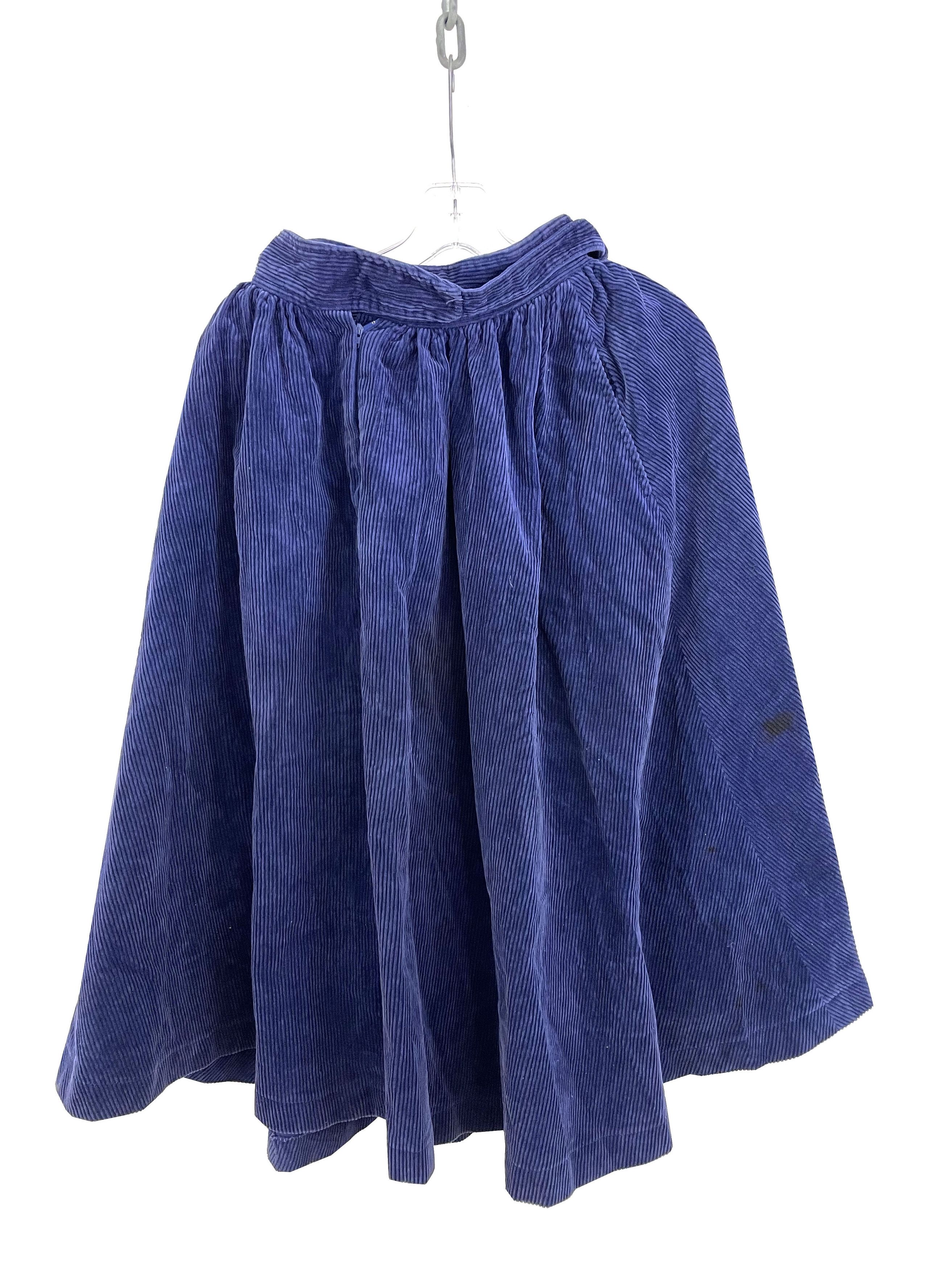 Issey Miyake Corduroy Skirt Size 24" / US 00 / IT 34 - 4 Thumbnail