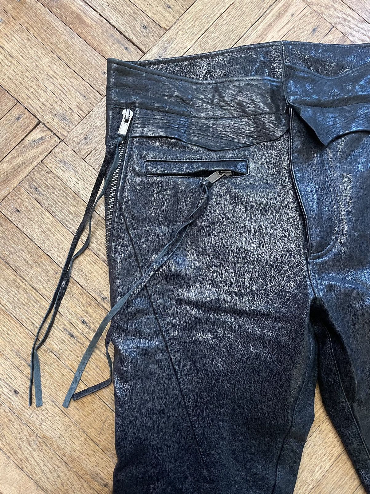 Haider Ackermann SS14 Haider Ackermann Leather Biker Pants Size US 28 / EU 44 - 7 Thumbnail