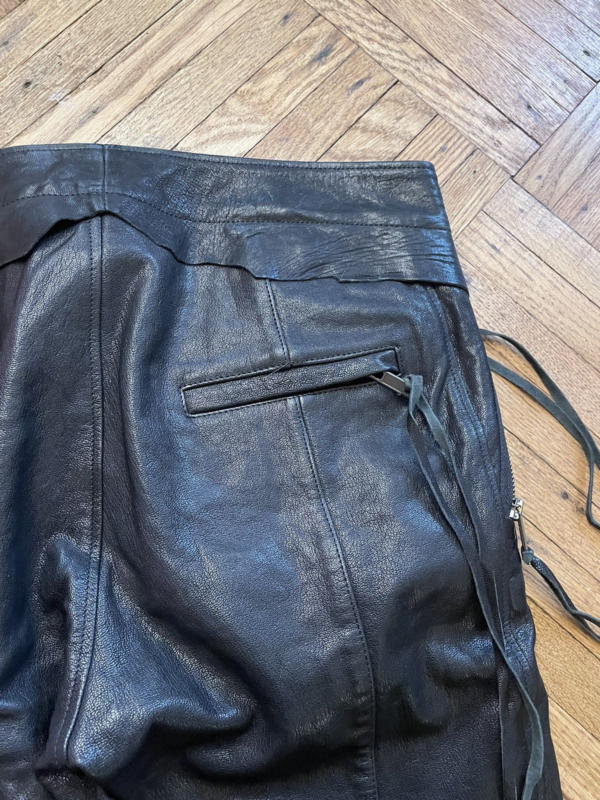 Haider Ackermann SS14 Haider Ackermann Leather Biker Pants Size US 28 / EU 44 - 4 Thumbnail