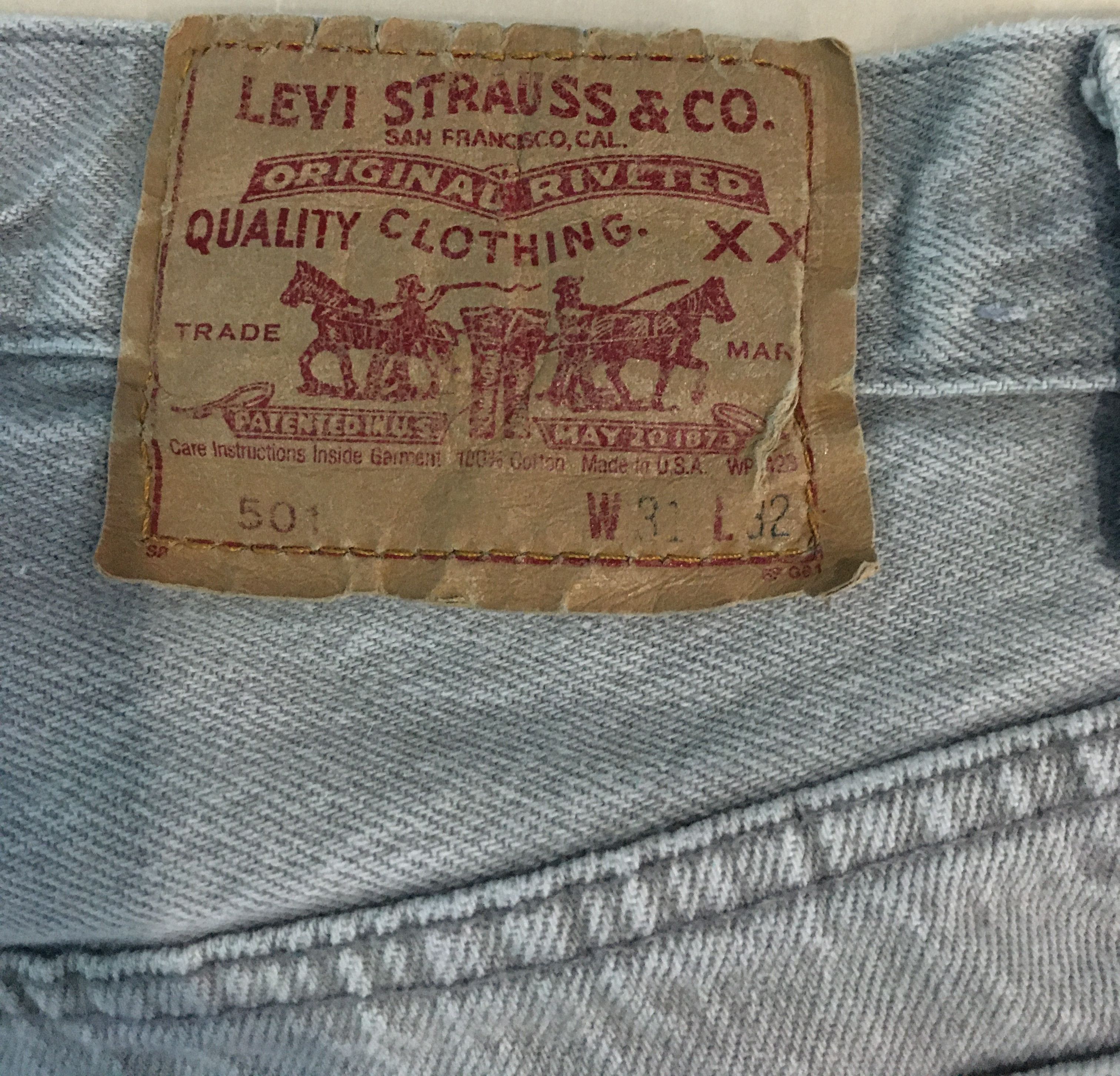 Levi's × Vintage 90s Vintage Levi's 501 Ash Grey Jeans Size US 31 - 11 Thumbnail