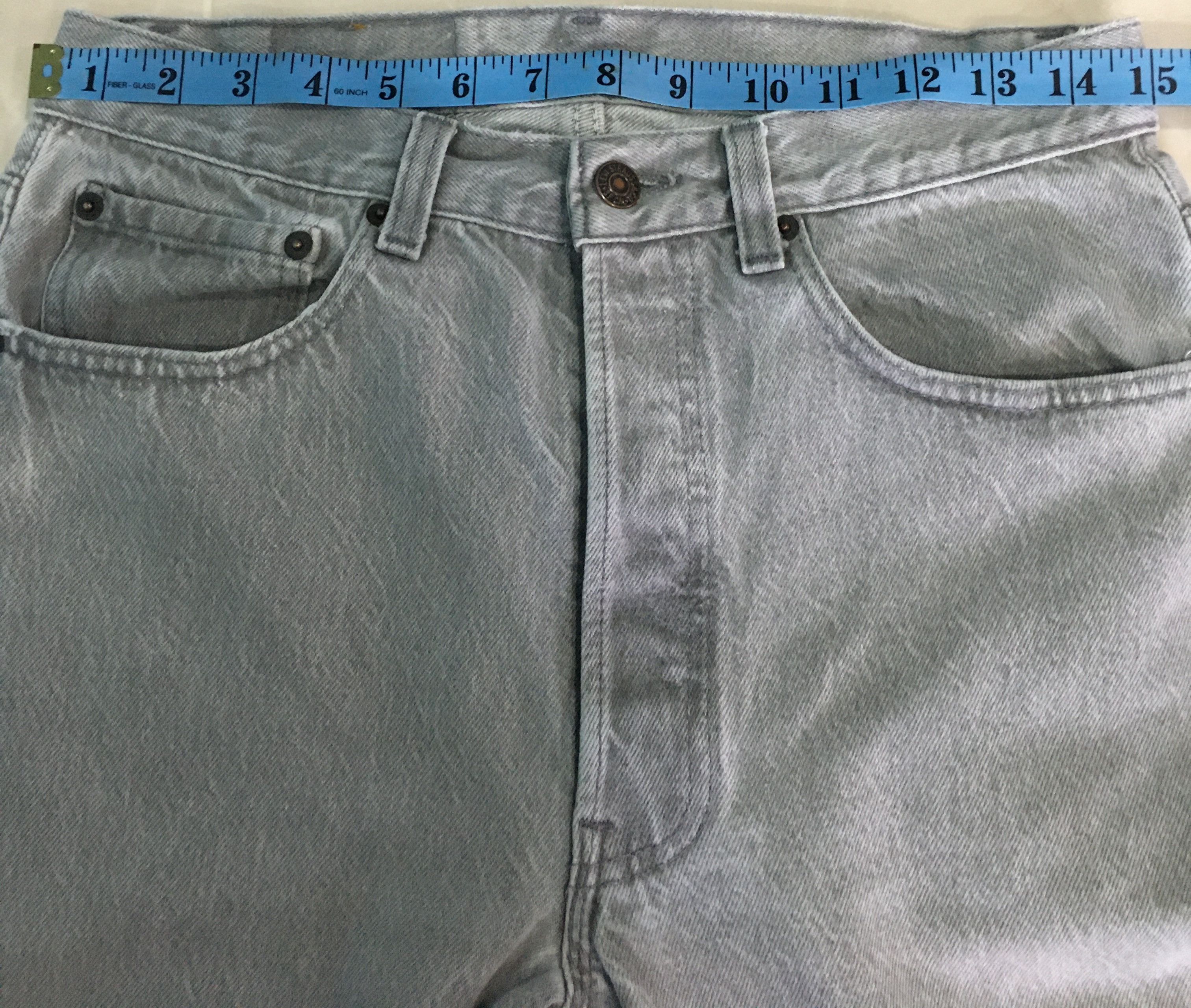 Levi's × Vintage 90s Vintage Levi's 501 Ash Grey Jeans Size US 31 - 5 Thumbnail