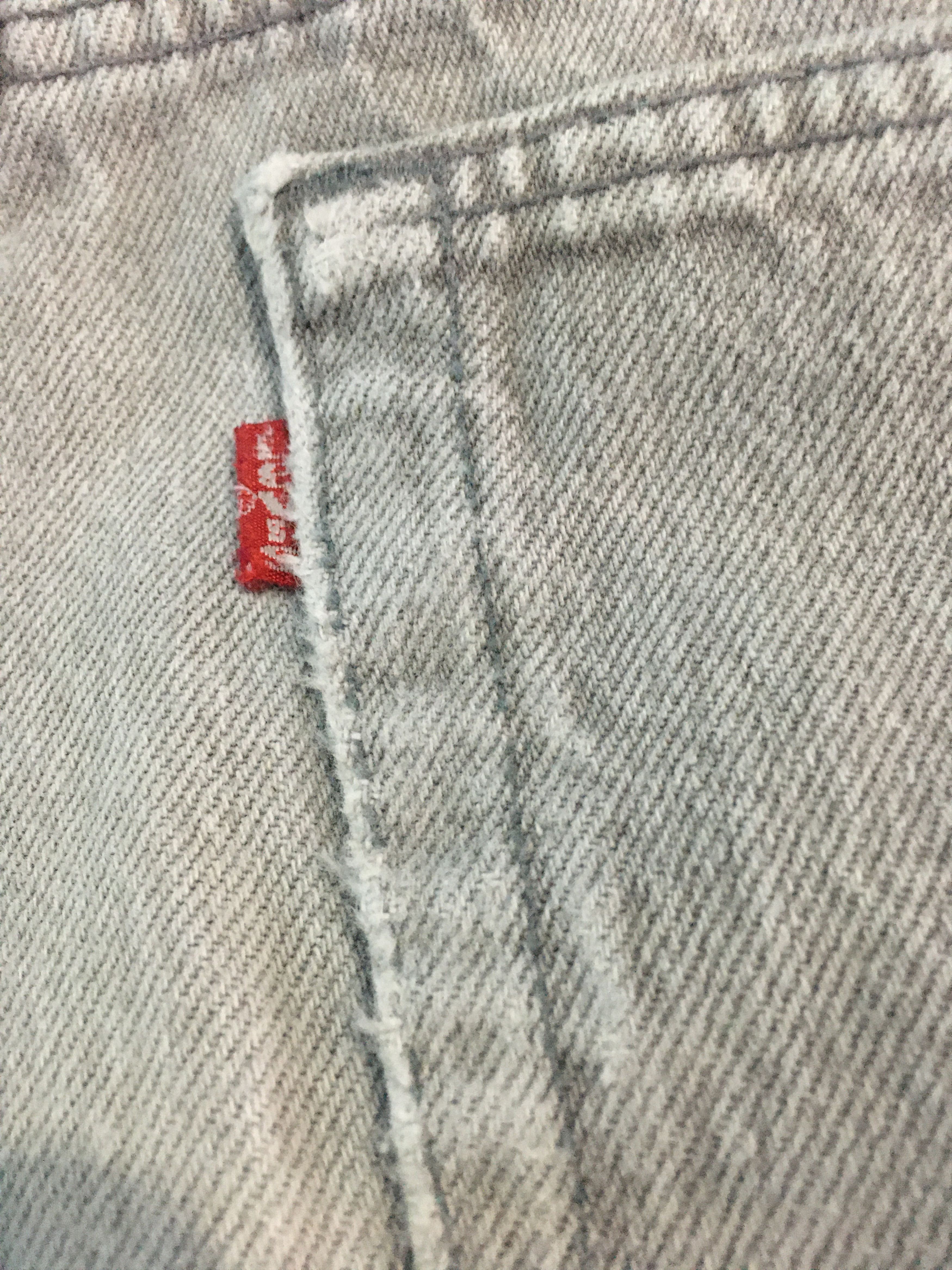 Levi's × Vintage 90s Vintage Levi's 501 Ash Grey Jeans Size US 31 - 7 Thumbnail