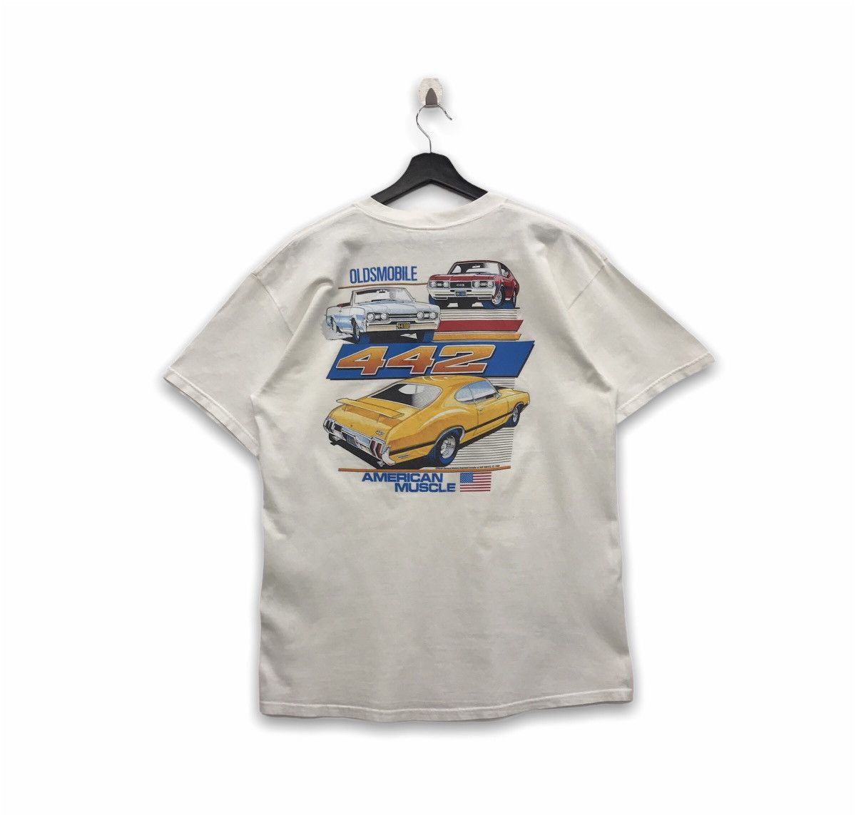 Lee × Vintage Rare!! Vintage American Muscle 1988s Racing Tee Size US L / EU 52-54 / 3 - 1 Thumbnail