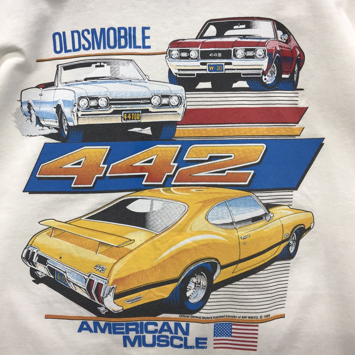 Lee × Vintage Rare!! Vintage American Muscle 1988s Racing Tee Size US L / EU 52-54 / 3 - 7 Thumbnail