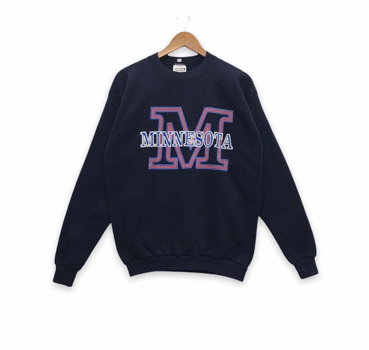 Tultex × Vintage Rare!! Vintage Tultex Minnesota Graphic Sweatshirt Size US L / EU 52-54 / 3 - 1 Thumbnail