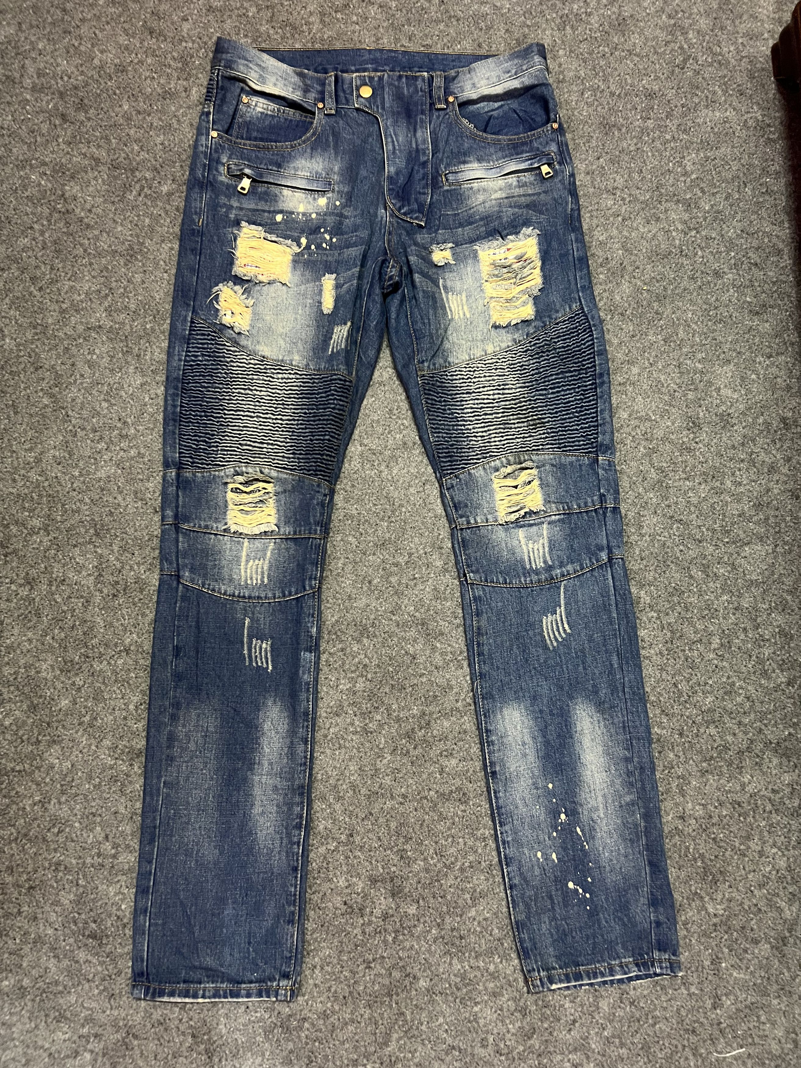 Japanese Brand × Vintage Street Fashion Ridder Ripped Style Size US 34 / EU 50 - 1 Thumbnail
