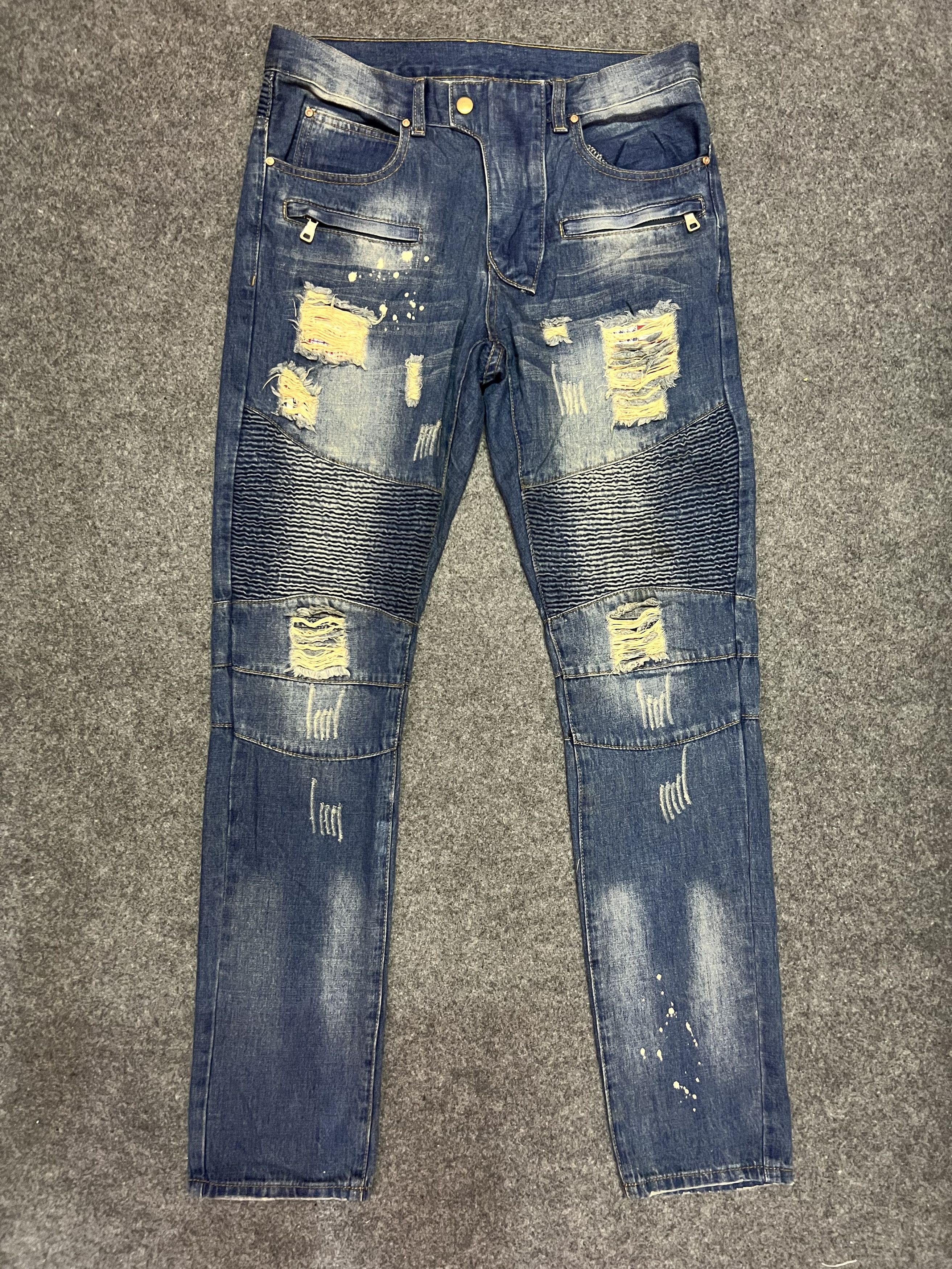 Japanese Brand × Vintage Street Fashion Ridder Ripped Style Size US 34 / EU 50 - 2 Thumbnail