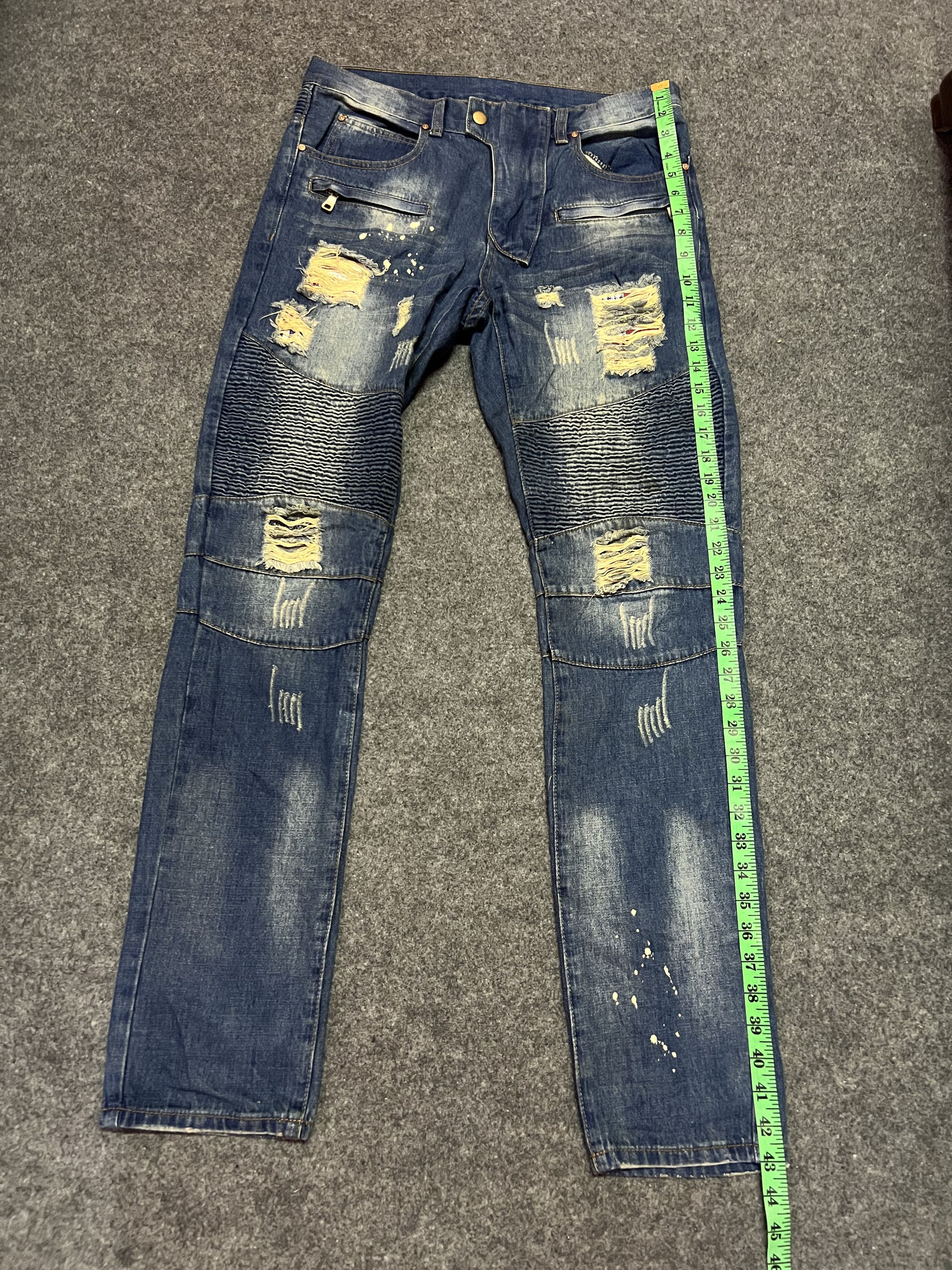 Japanese Brand × Vintage Street Fashion Ridder Ripped Style Size US 34 / EU 50 - 8 Thumbnail