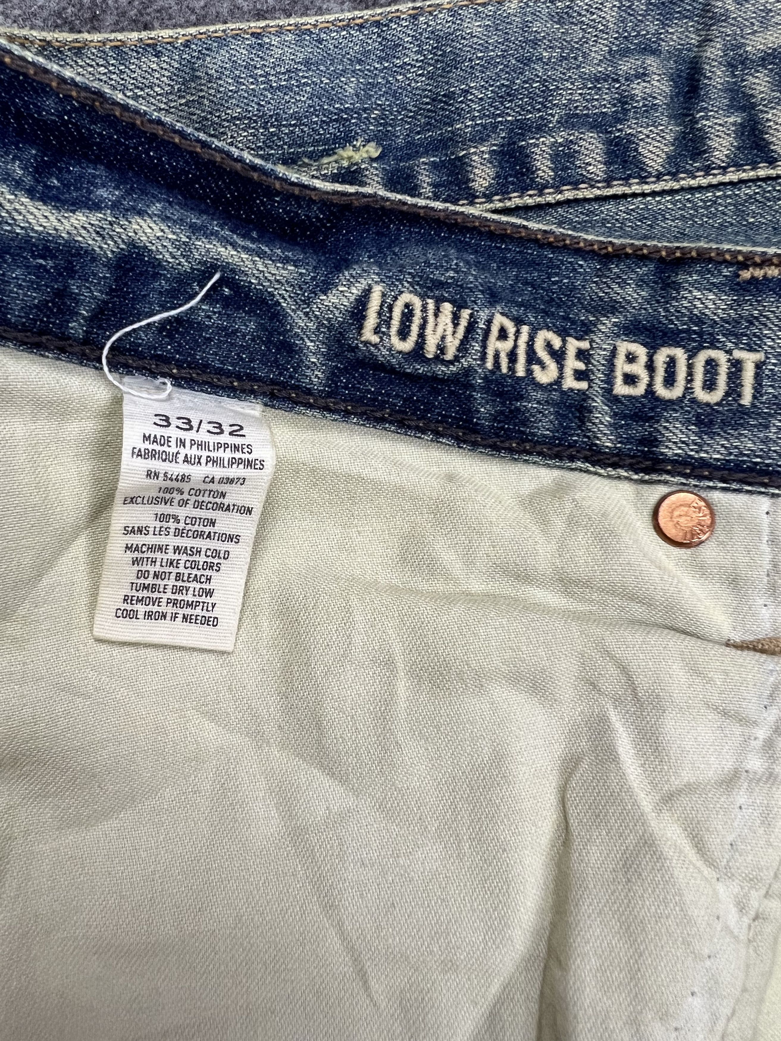 American Eagle Outfitters × Designer American Eagle Distressed Low Rise Ripped Size US 33 - 16 Thumbnail