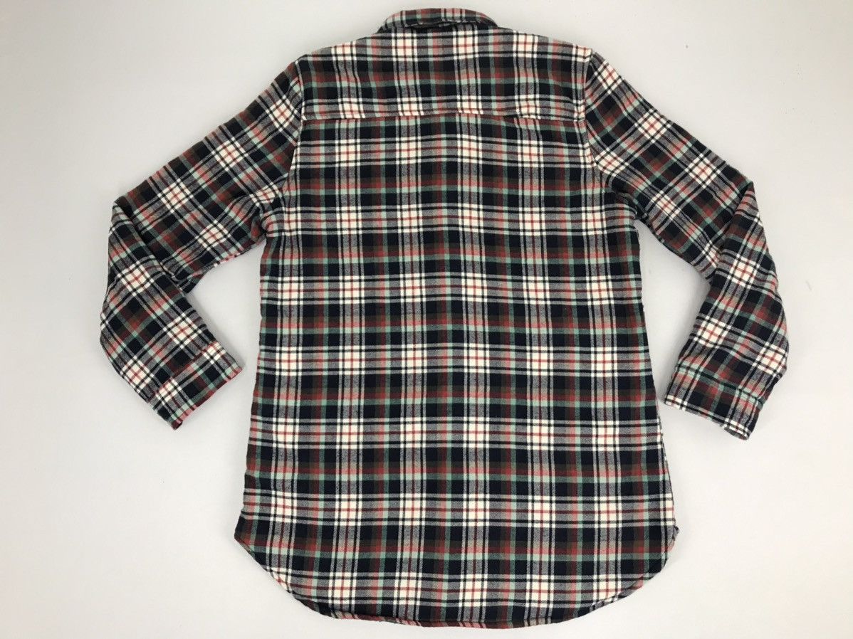 Flannel × Japanese Brand Shirt Down Flannel Plaid Checked Sherpa Inner Streetwear Size US M / EU 48-50 / 2 - 2 Thumbnail