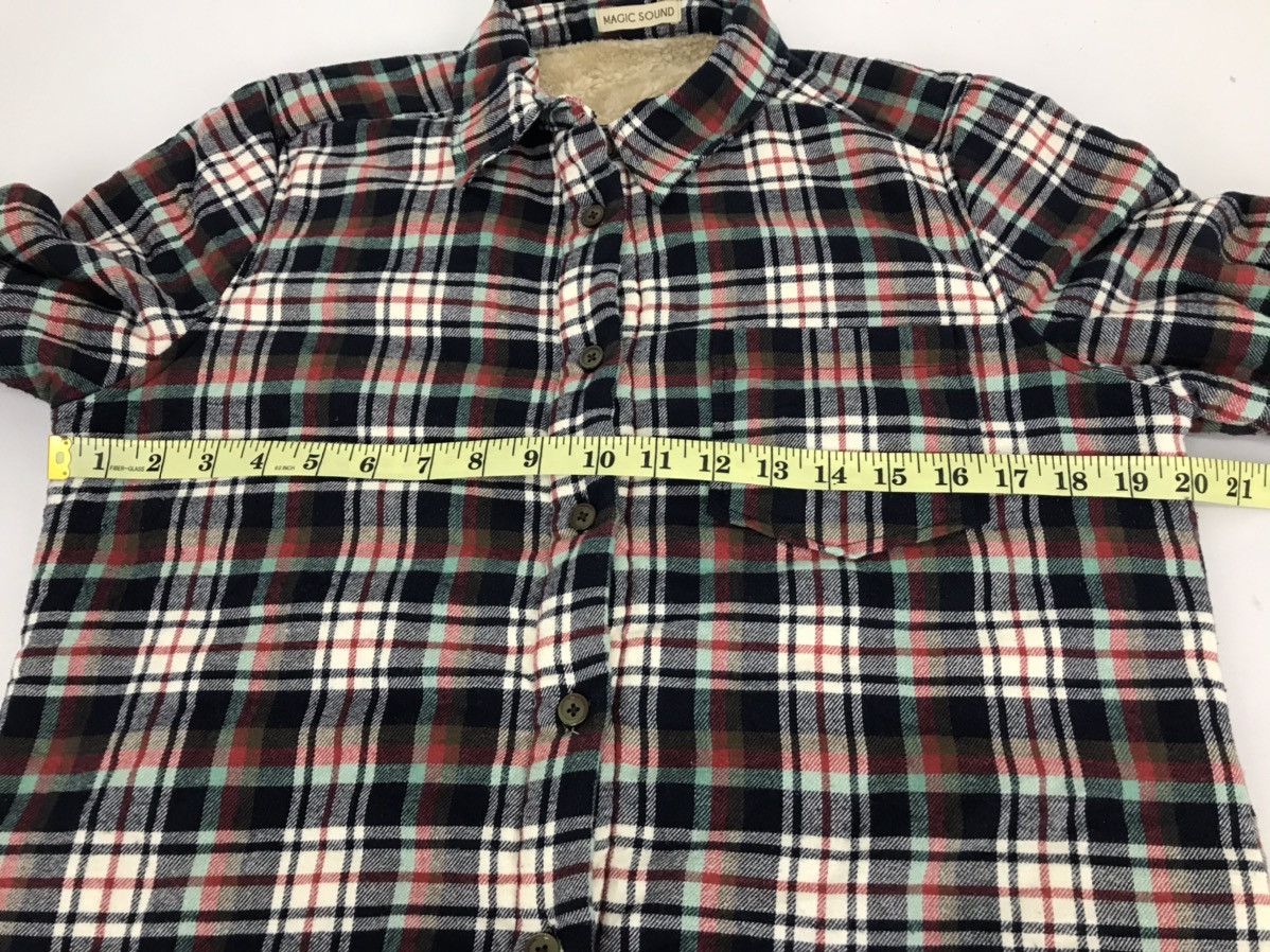 Flannel × Japanese Brand Shirt Down Flannel Plaid Checked Sherpa Inner Streetwear Size US M / EU 48-50 / 2 - 5 Thumbnail
