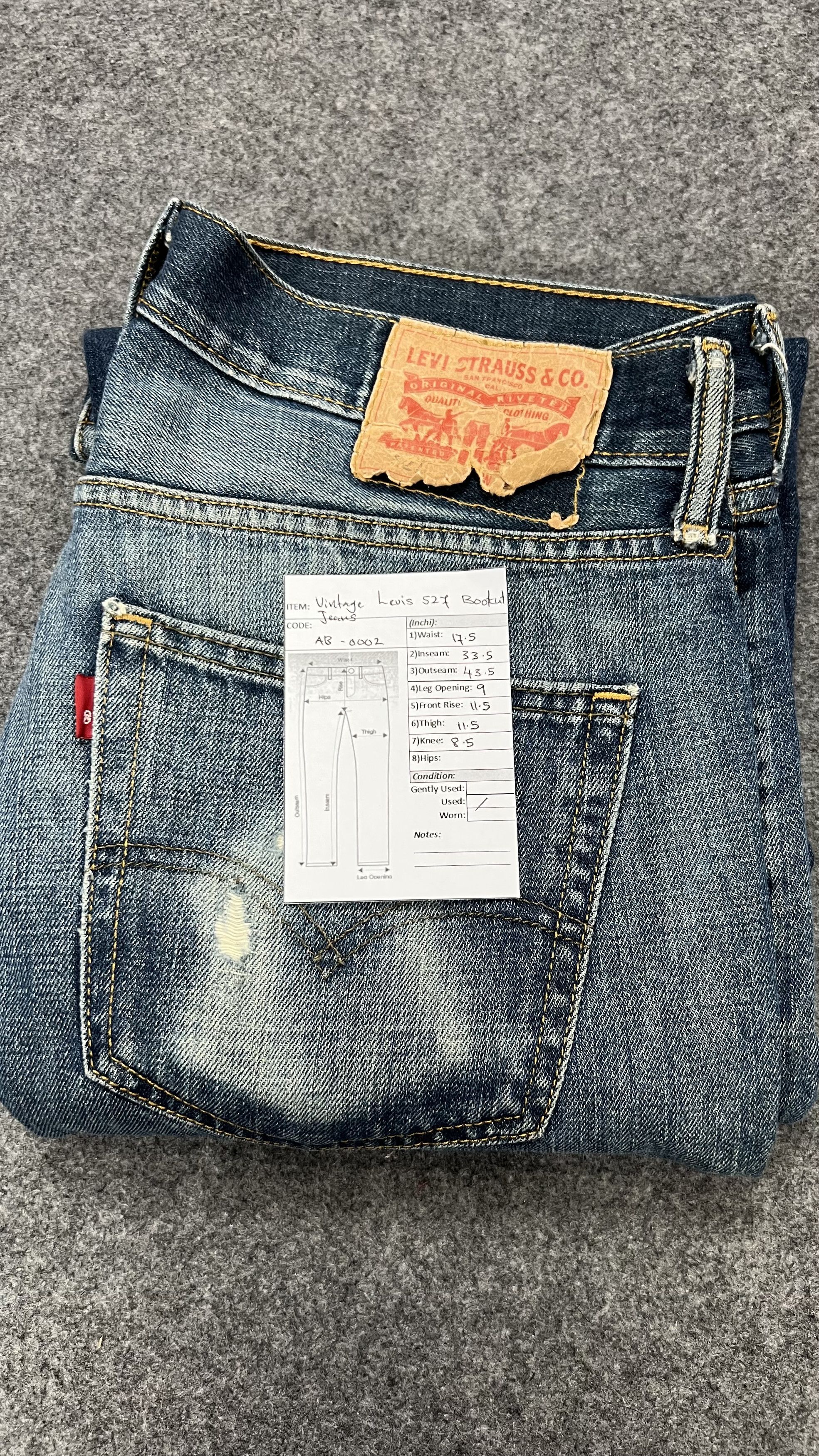 Levi's × Vintage Distressed Bootcut Levis 527 Jeans Size US 35 - 18 Thumbnail
