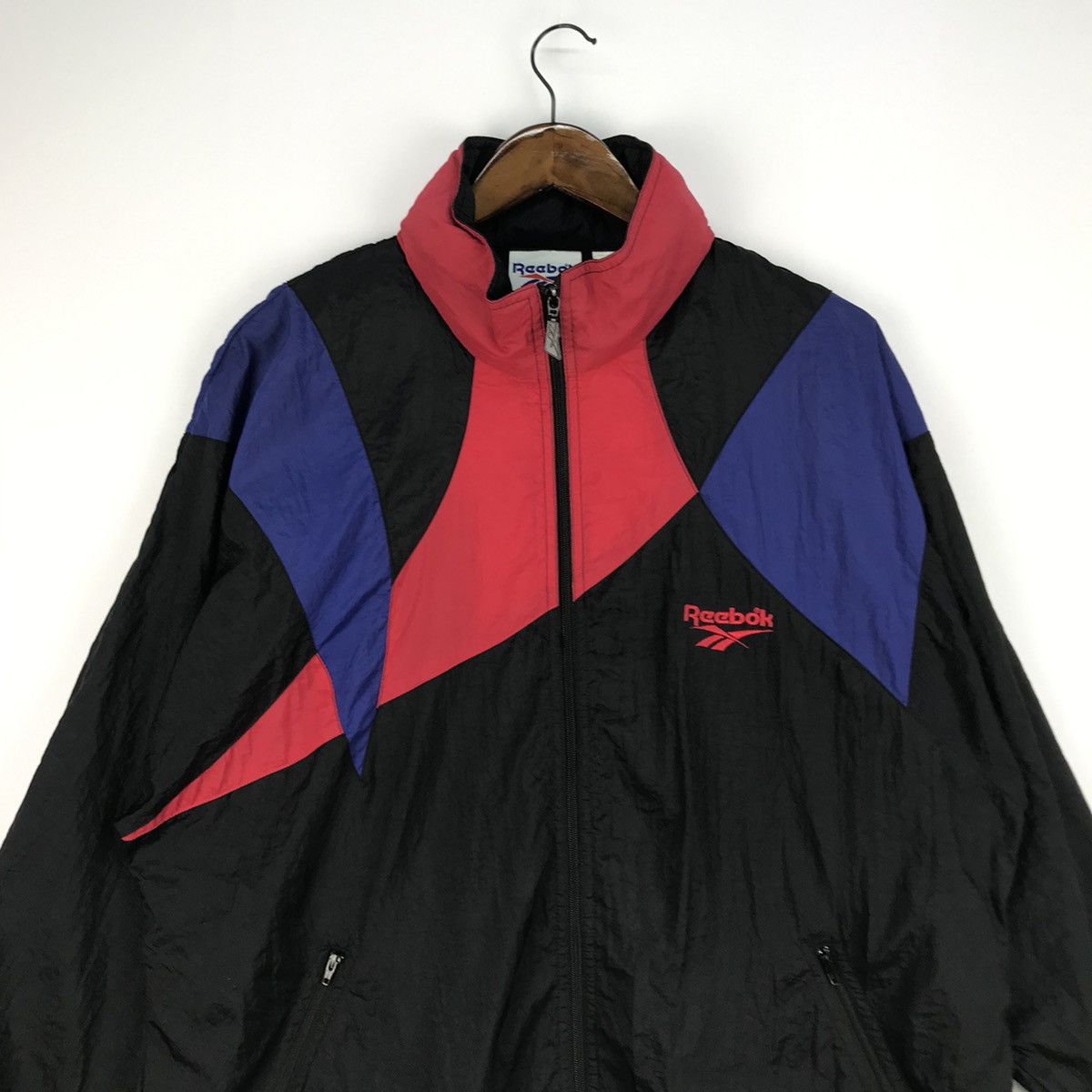 Reebok Vintage Reebok Windbreaker Jacket Size US M / EU 48-50 / 2 - 2 Thumbnail