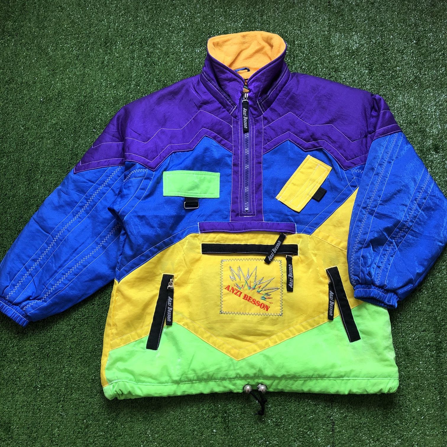 Vintage Anzi Besson Ski Wear Winter Anorak Jacket