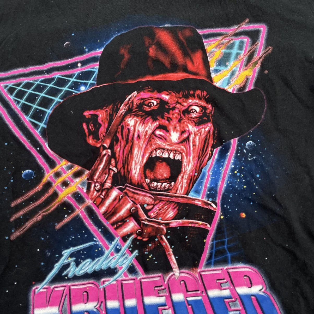 Vintage Vintage 90s Graphic Tee Horror Vamp Grunge Streetwear Boxy M Size US M / EU 48-50 / 2 - 5 Thumbnail