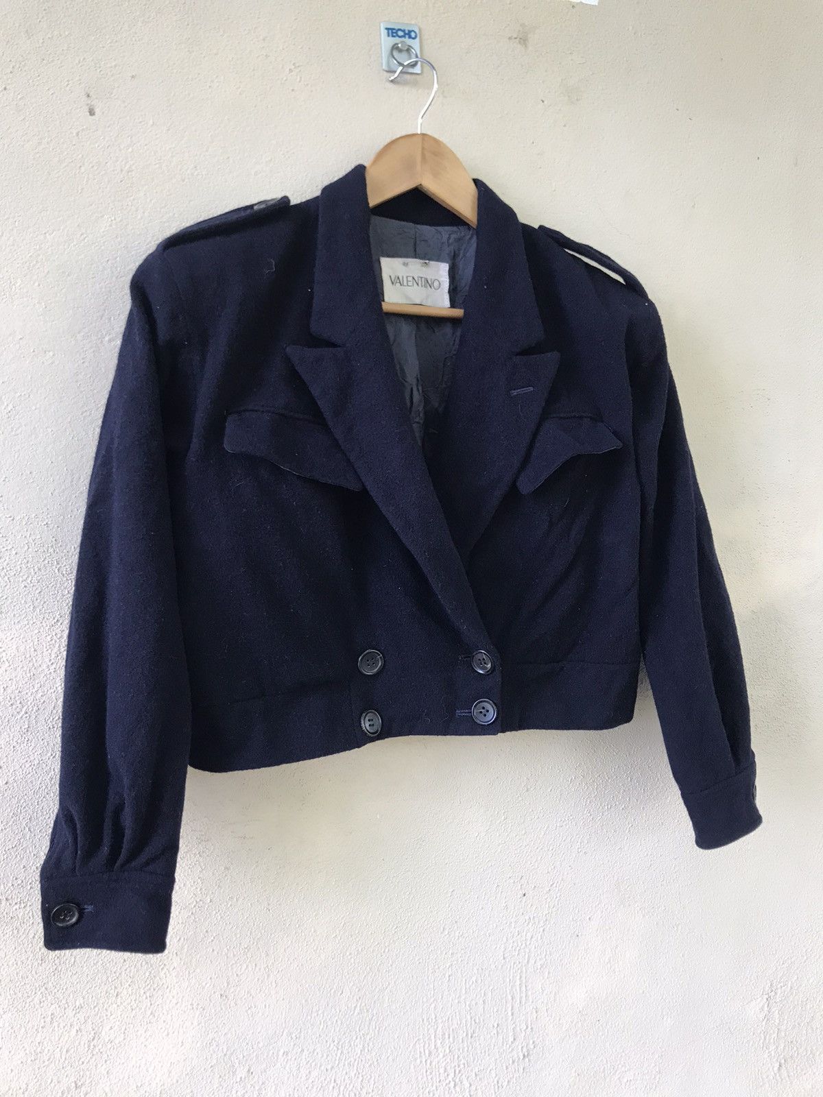 Valentino Vintage Valentino Double Breast wools Cropped Jacket Size US M / EU 48-50 / 2 - 1 Thumbnail
