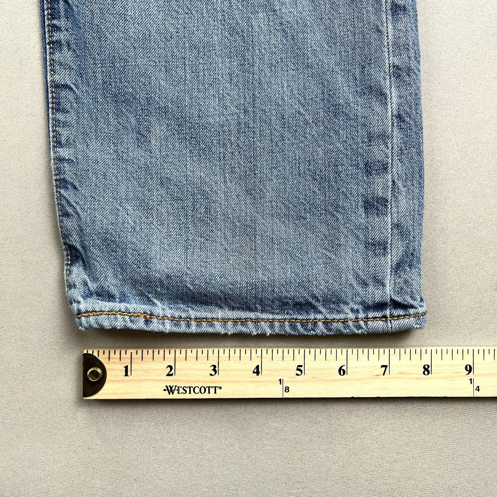 Levi's Levis 504 Jeans Mens 36x30 Blue Denim Regular Straight Fit Size US 36 / EU 52 - 15 Thumbnail
