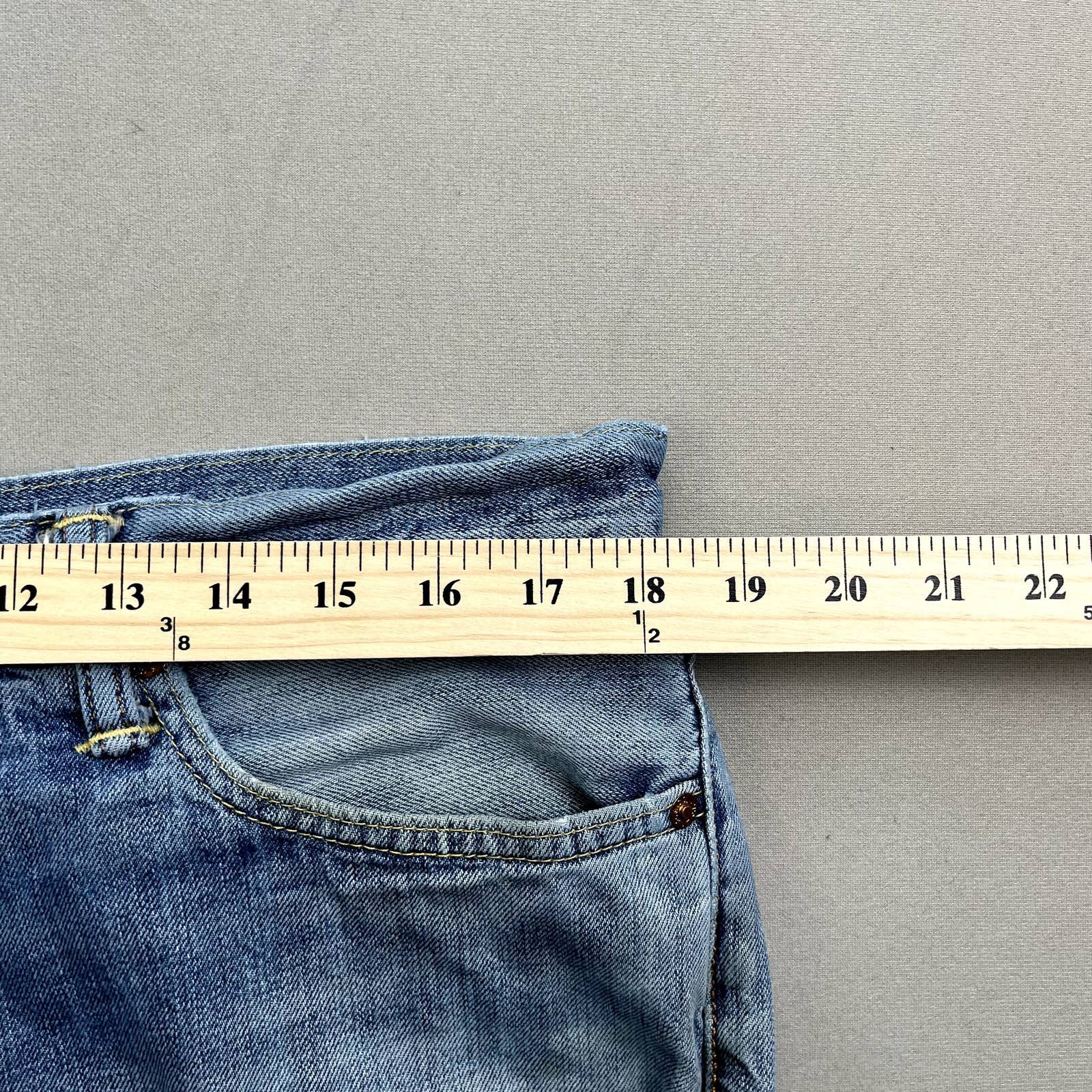 Levi's Levis 504 Jeans Mens 36x30 Blue Denim Regular Straight Fit Size US 36 / EU 52 - 13 Thumbnail