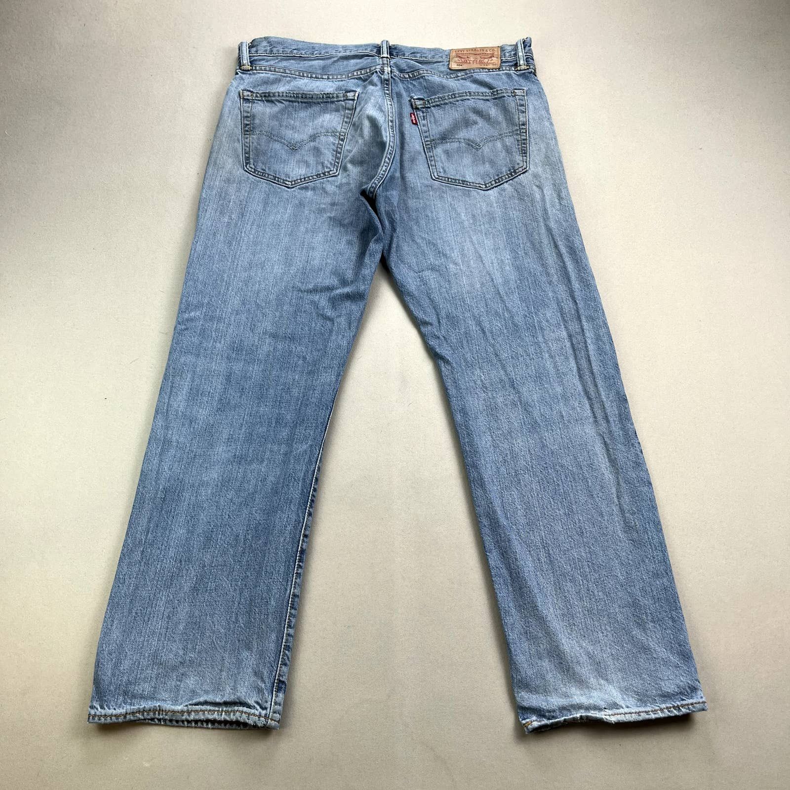 Levi's Levis 504 Jeans Mens 36x30 Blue Denim Regular Straight Fit Size US 36 / EU 52 - 1 Thumbnail