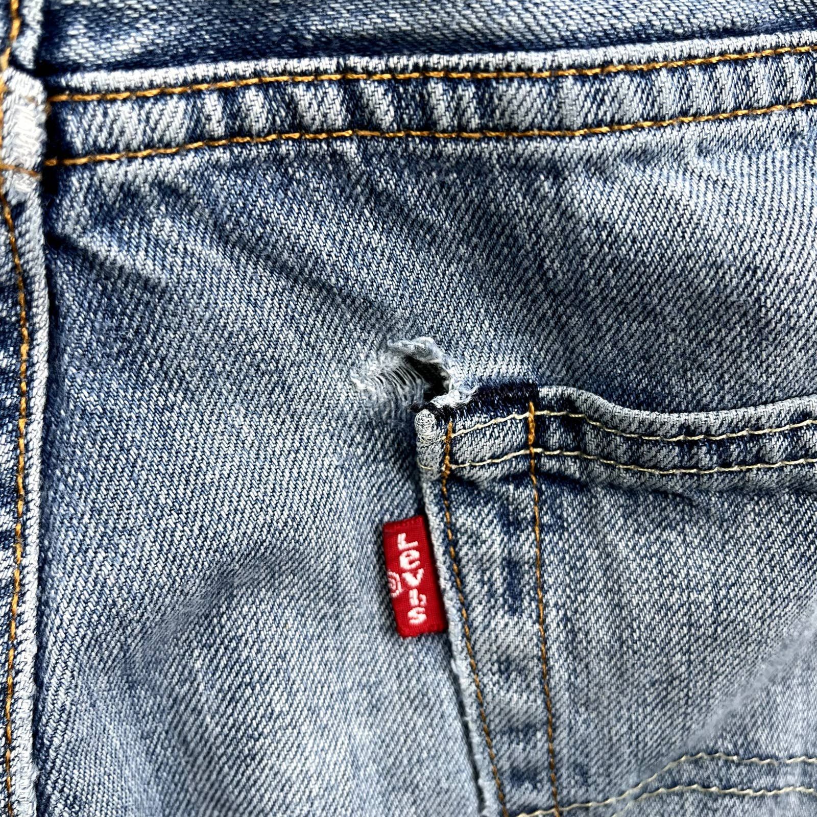 Levi's Levis 504 Jeans Mens 36x30 Blue Denim Regular Straight Fit Size US 36 / EU 52 - 12 Thumbnail
