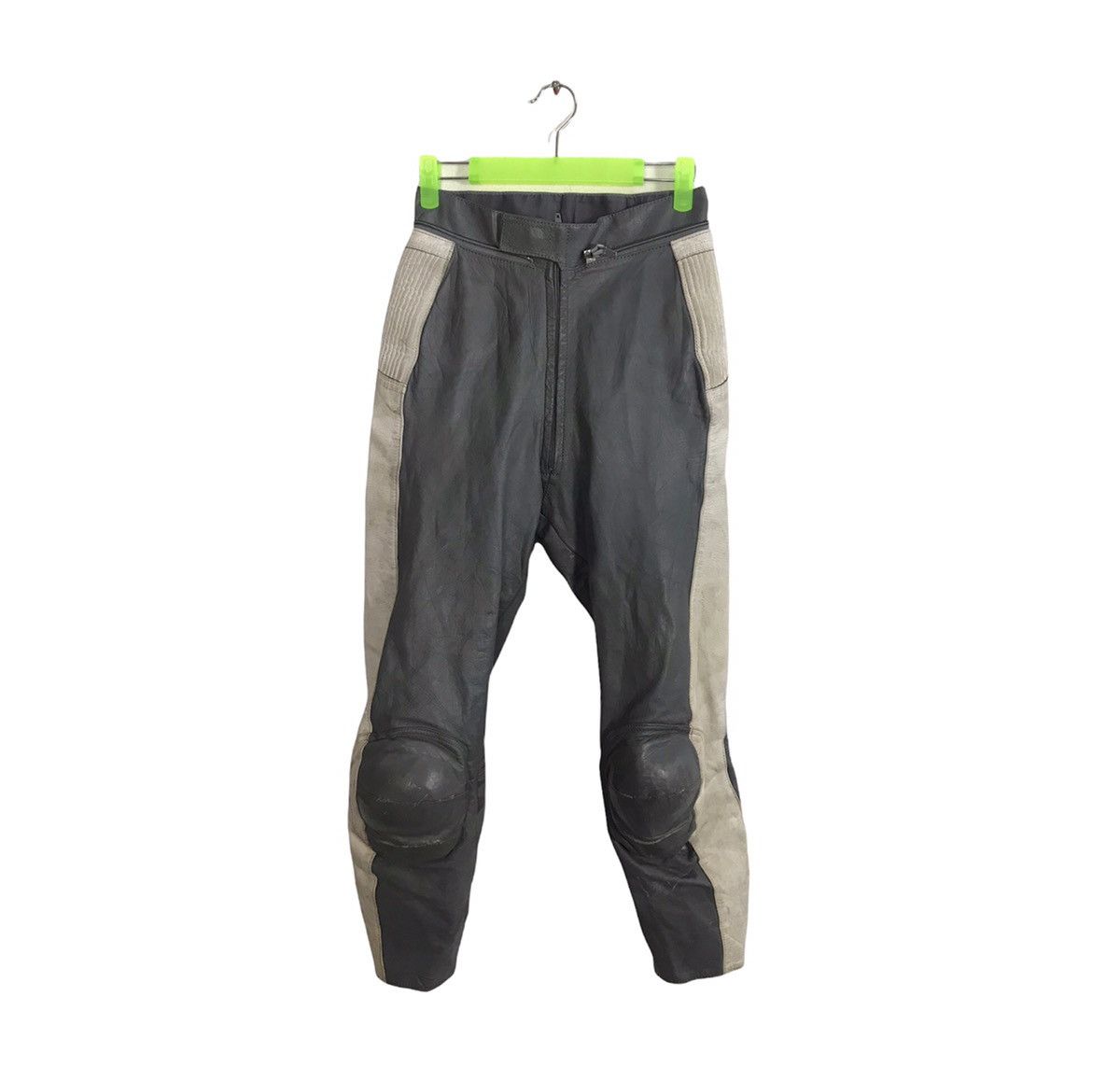 Genuine Leather × Vintage Top Rider Motorcycle Racing Leather Suit Pant With Guard Size US 26 / EU 42 - 1 Thumbnail