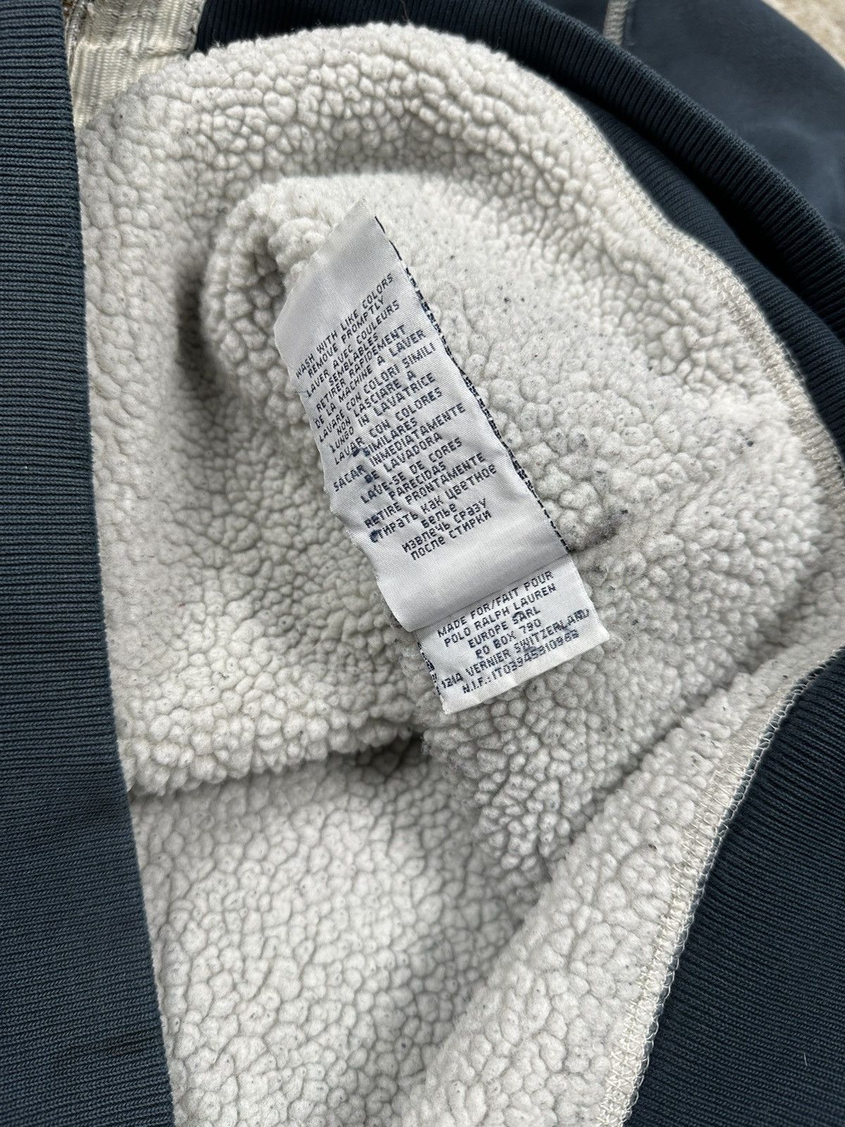 Polo Ralph Lauren × Vintage Vintage 90s Polo Ralph Lauren Sherpa Fleece Hoodie Zip zip Size US M / EU 48-50 / 2 - 12 Thumbnail