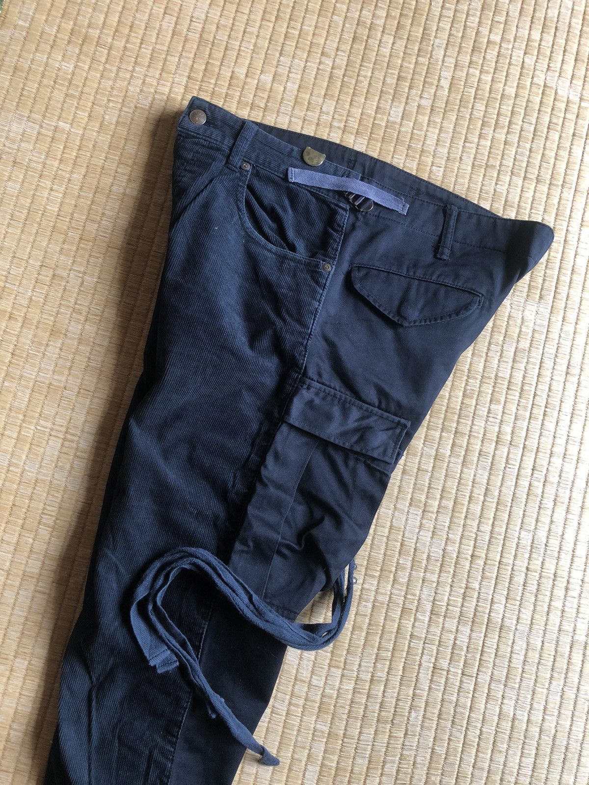 Maison MIHARA YASUHIRO Miharayasuhiro Hybrid Velvet Combat Bondage Pants Size US 32 / EU 48 - 3 Thumbnail