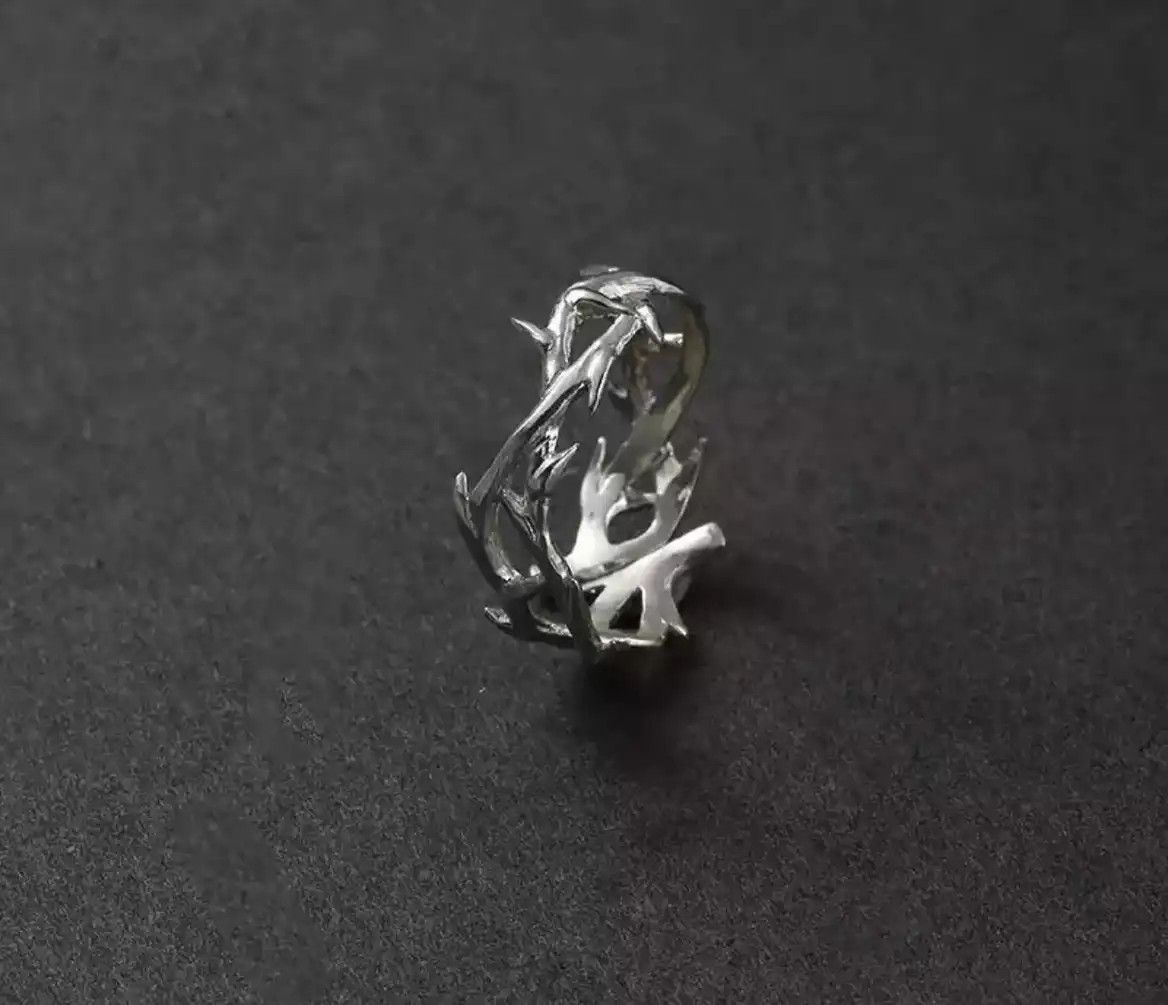 Jewelry Irregular Thorns Adjustable Ring Size ONE SIZE - 4 Thumbnail