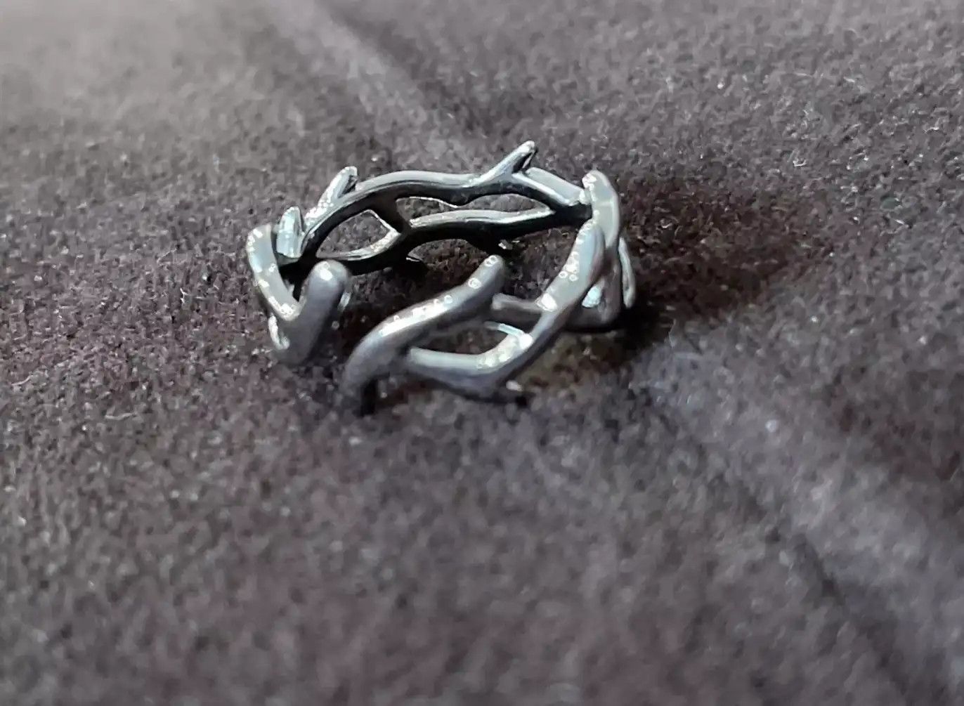 Jewelry Irregular Thorns Adjustable Ring Size ONE SIZE - 3 Thumbnail