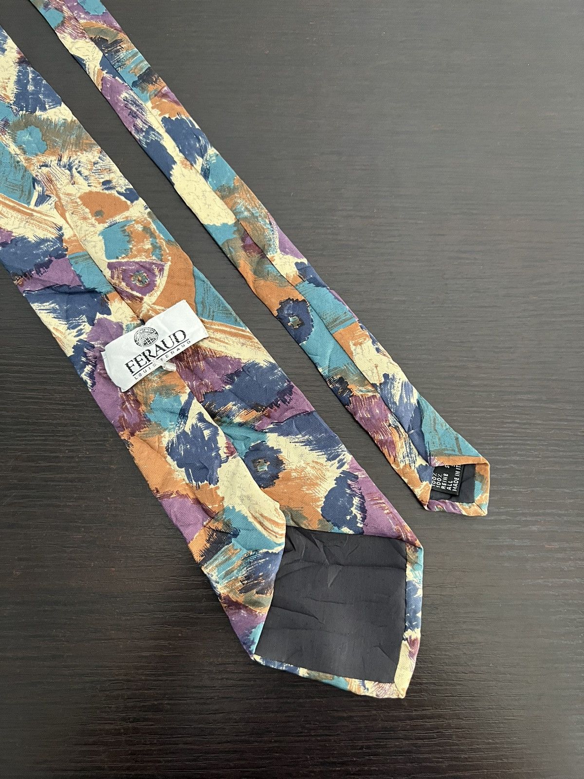 Louis Feraud Louis Feraud Abstract Design Silk Tie Size ONE SIZE - 4 Thumbnail