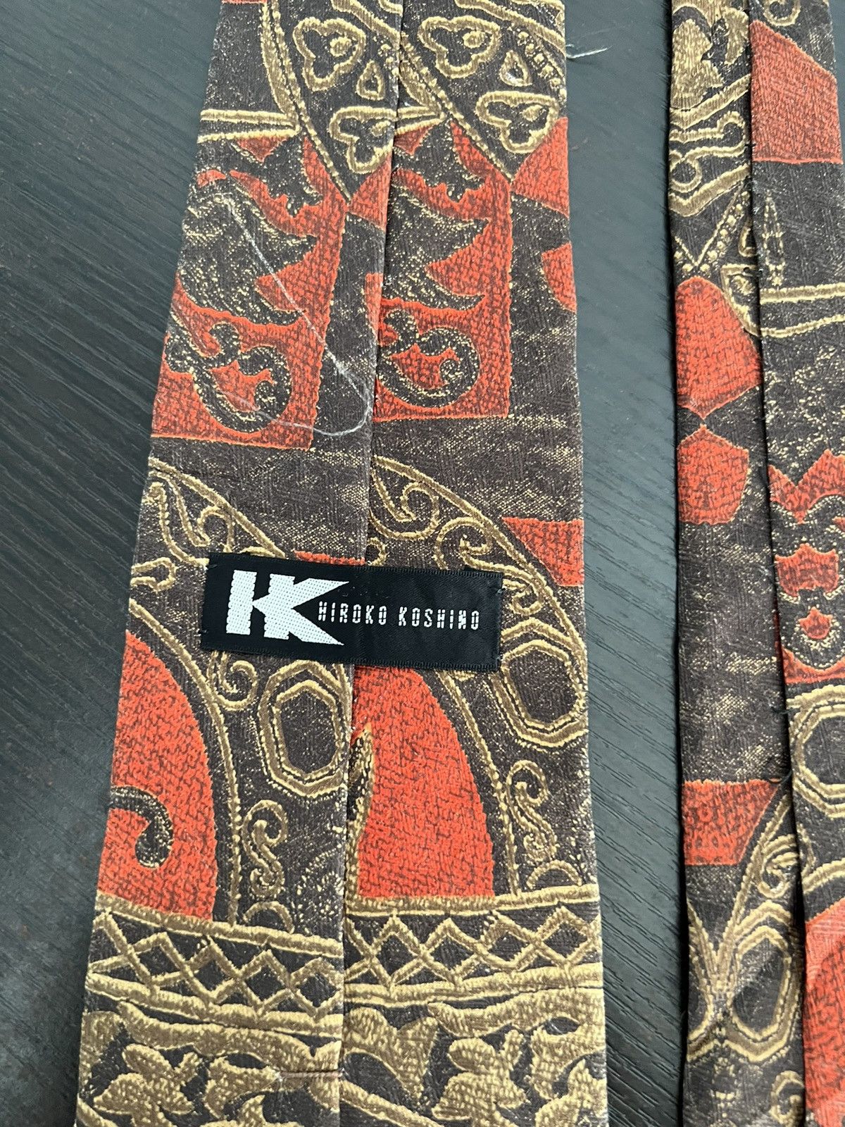 Hiroko Koshino Homme Hiroko Koshino Silk Tie Size ONE SIZE - 5 Thumbnail