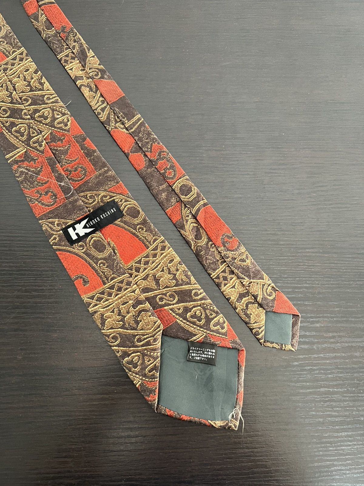Hiroko Koshino Homme Hiroko Koshino Silk Tie Size ONE SIZE - 4 Thumbnail