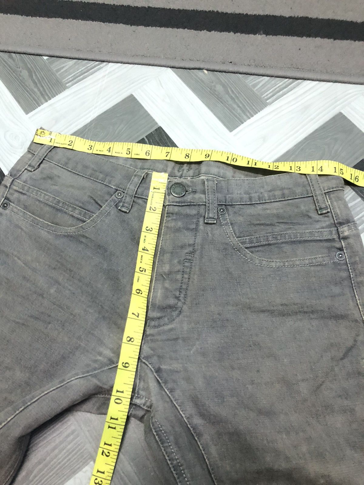 Designer × Neil Barrett × Vintage VINTAGE NEIL BARRET BUCKLE BACK DISTRESSED DENIM JEANS Size US 30 / EU 46 - 13 Thumbnail