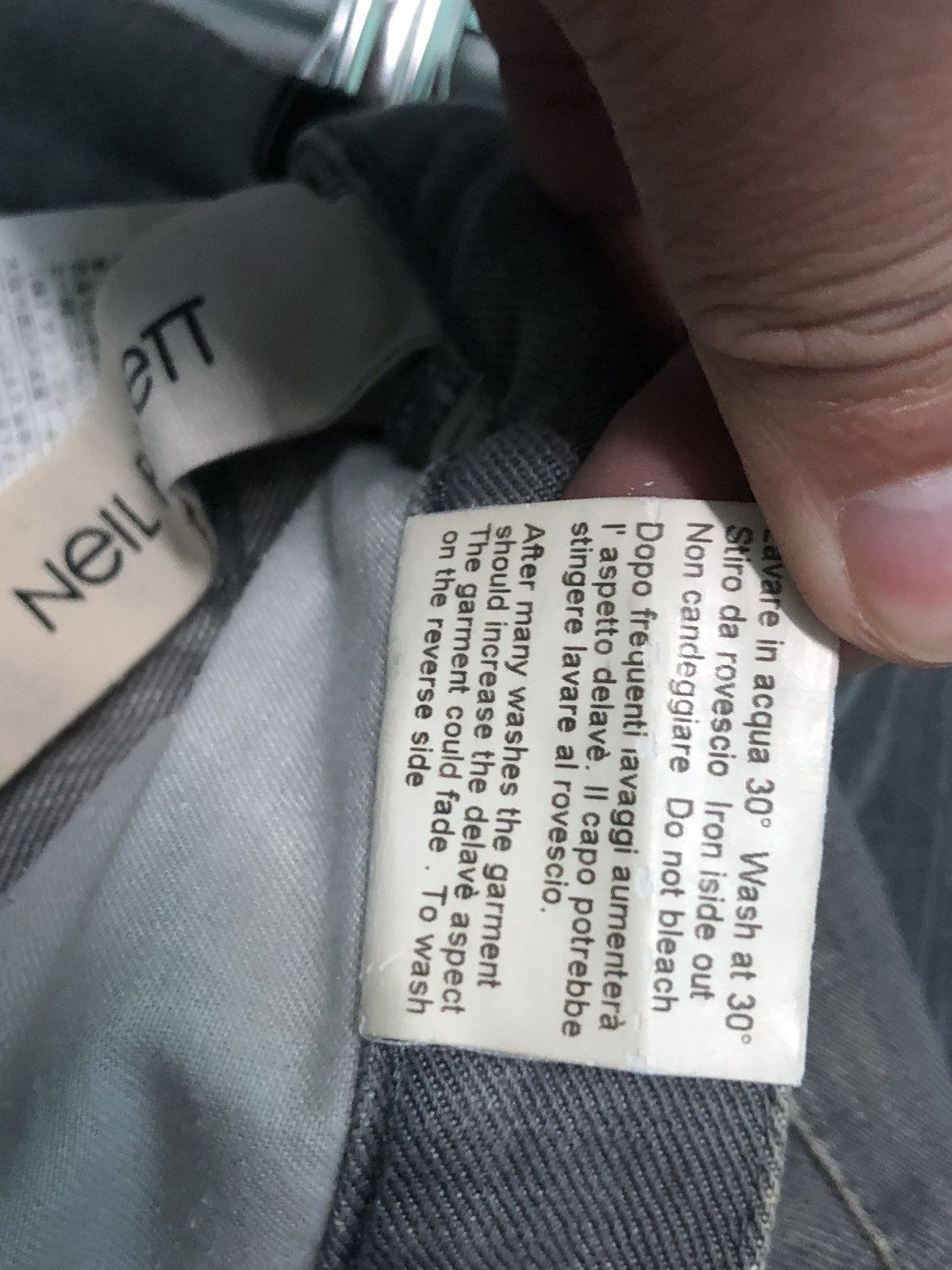 Designer × Neil Barrett × Vintage VINTAGE NEIL BARRET BUCKLE BACK DISTRESSED DENIM JEANS Size US 30 / EU 46 - 9 Thumbnail